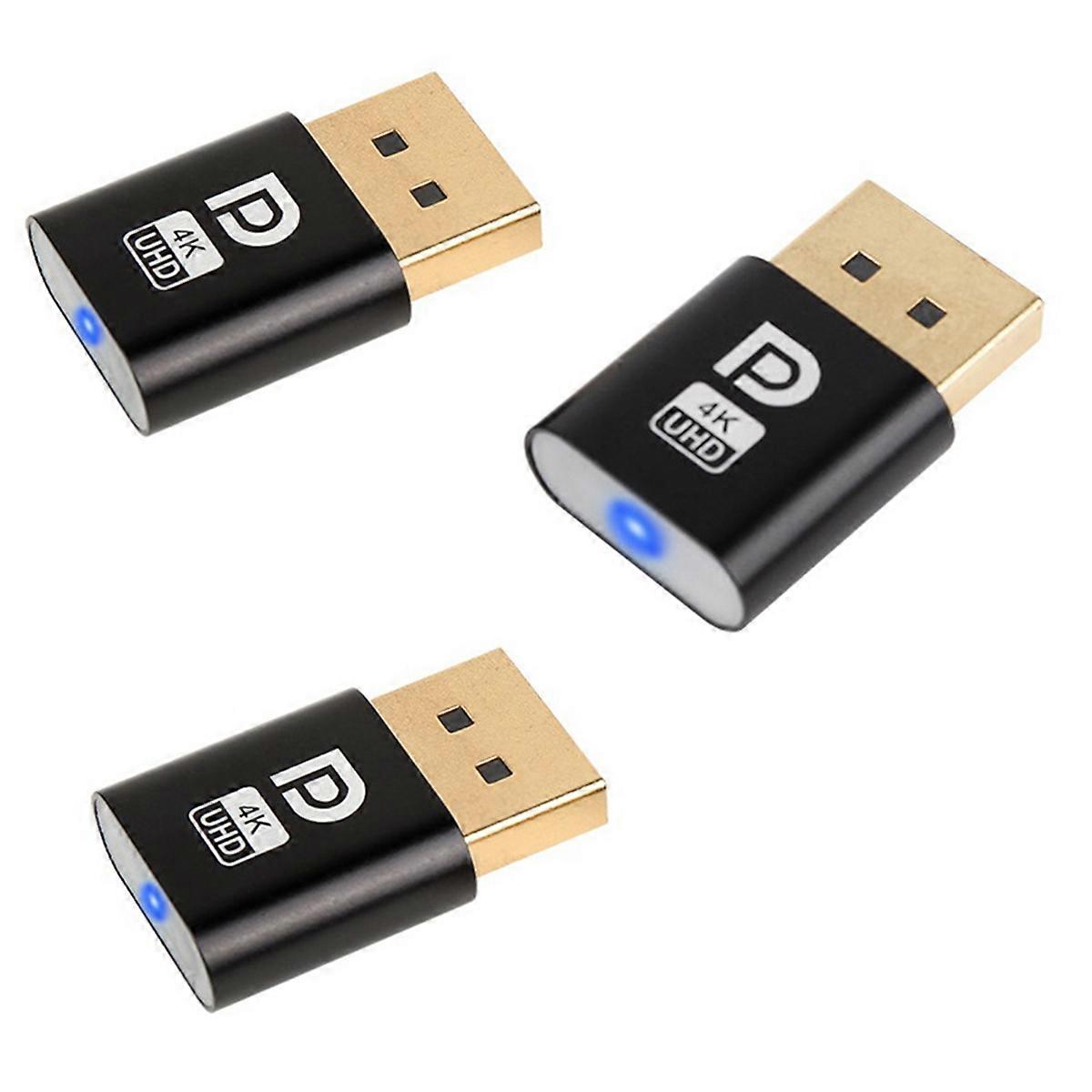 DP Virtual Display Adapter DP Dummy Plug Accessories 3Pcs