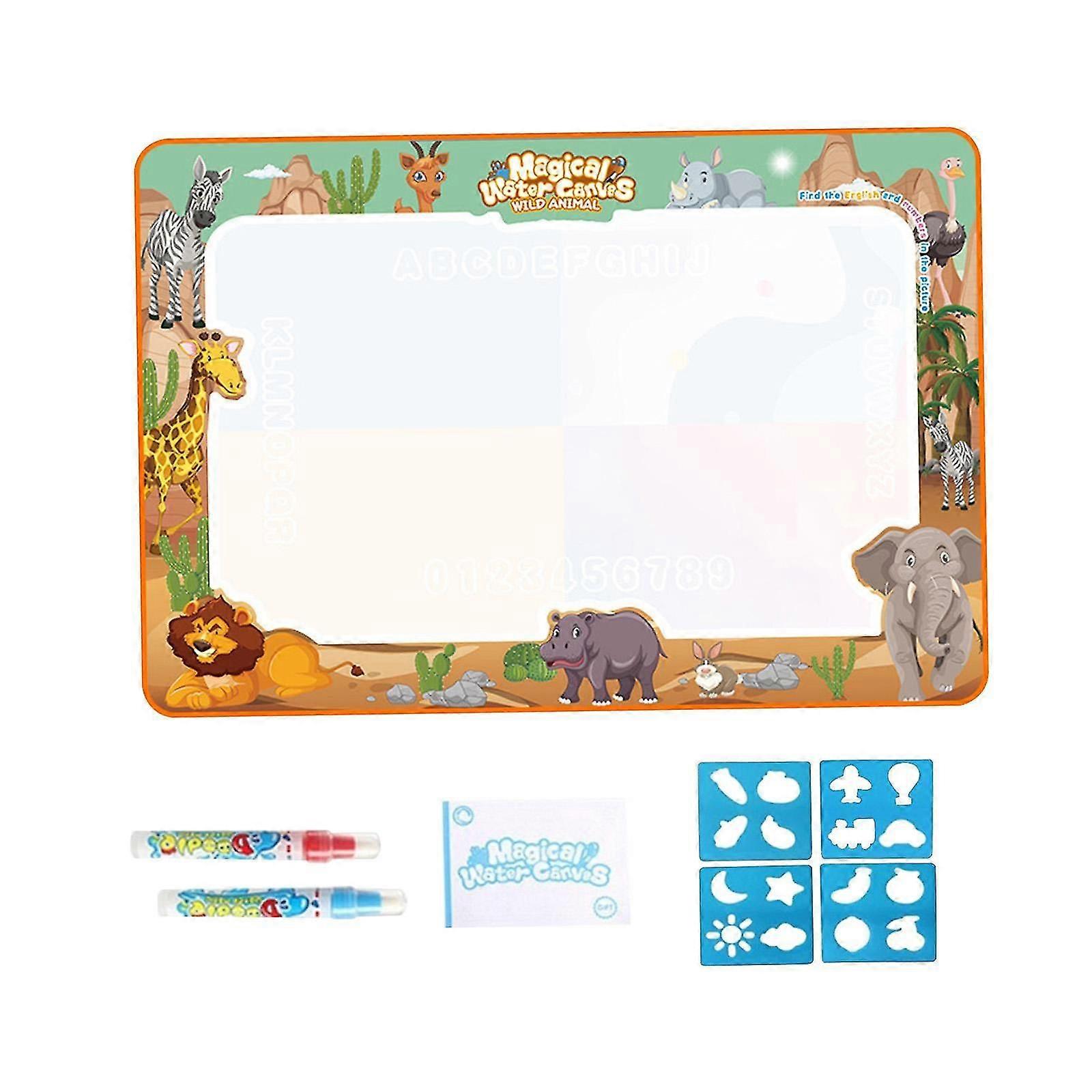 Water Painting Doodle Mat Portable Painting Writing Doodle Board for 3+ Kids S Fruit