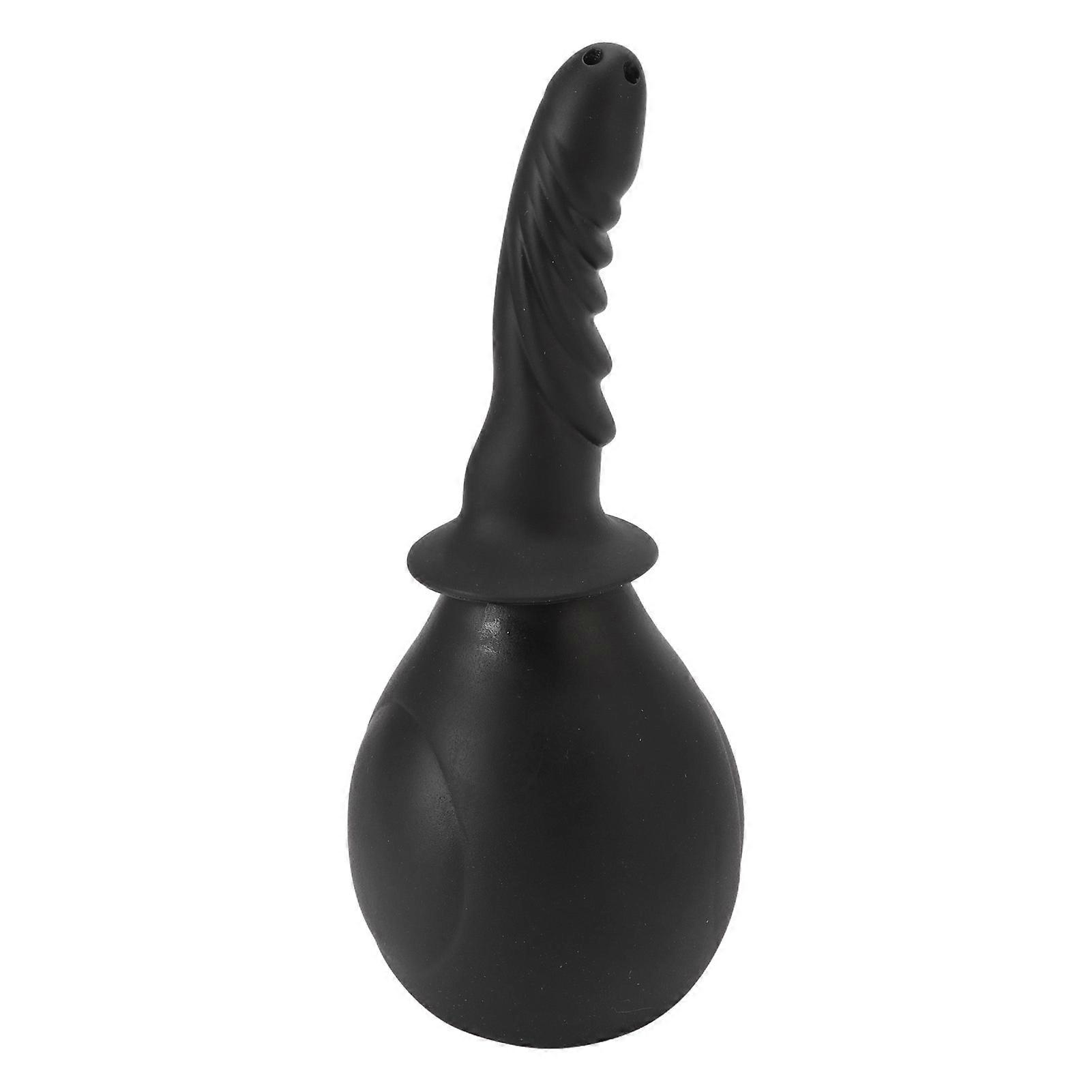 Kit de poire à lavement sphérique en silicone, kit de nettoyage de lavement pour douche anale, sac de lavement portable grand format