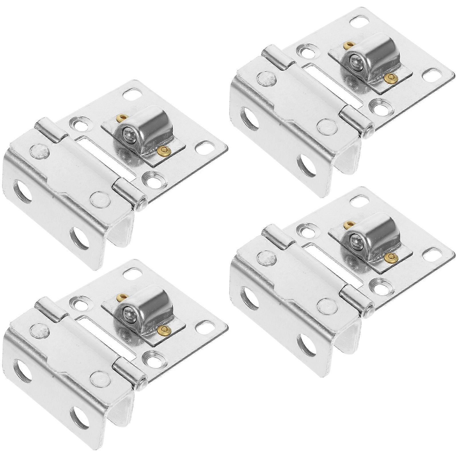 Cabinet Glass Hinge Silver 4 5X4 5cm Easy Installation 4Pcs