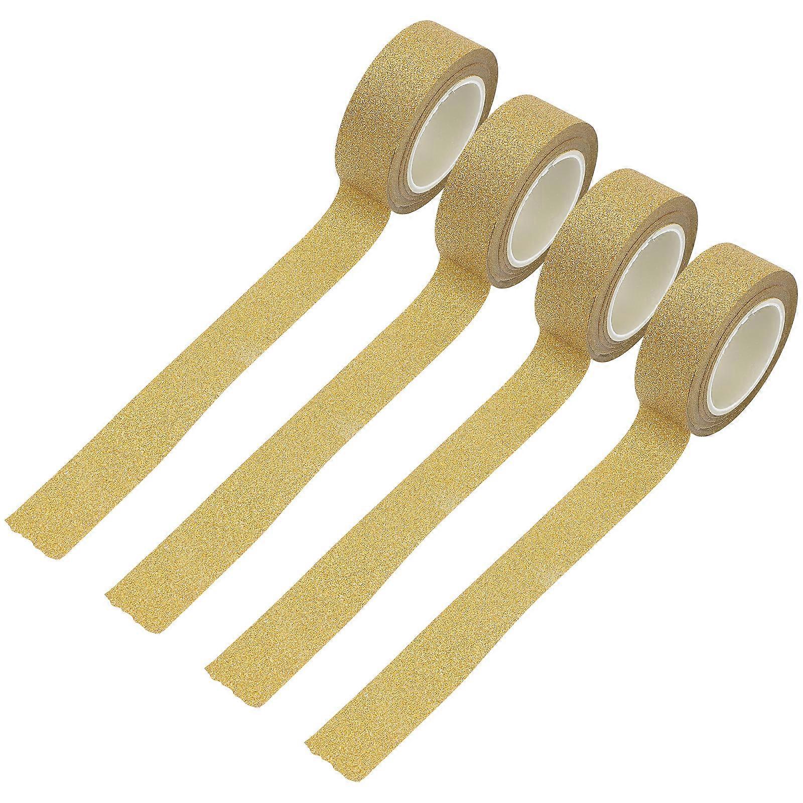 Decorative Tapes Golden 4x4cm Creative Scrapbooking Supply 4 Rolls