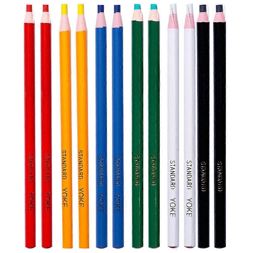 Colorful Peel Off Wax Crayons with Tearable Core for Tailors, Dressmakers, and Adhesive Marking on Glass, Ceramics, and Furniture