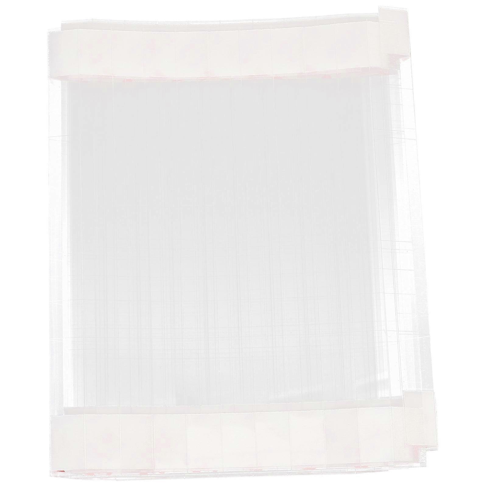 Transparent Adhesive Price Tag Display Holders for Supermarkets Made of PVC 100pcs