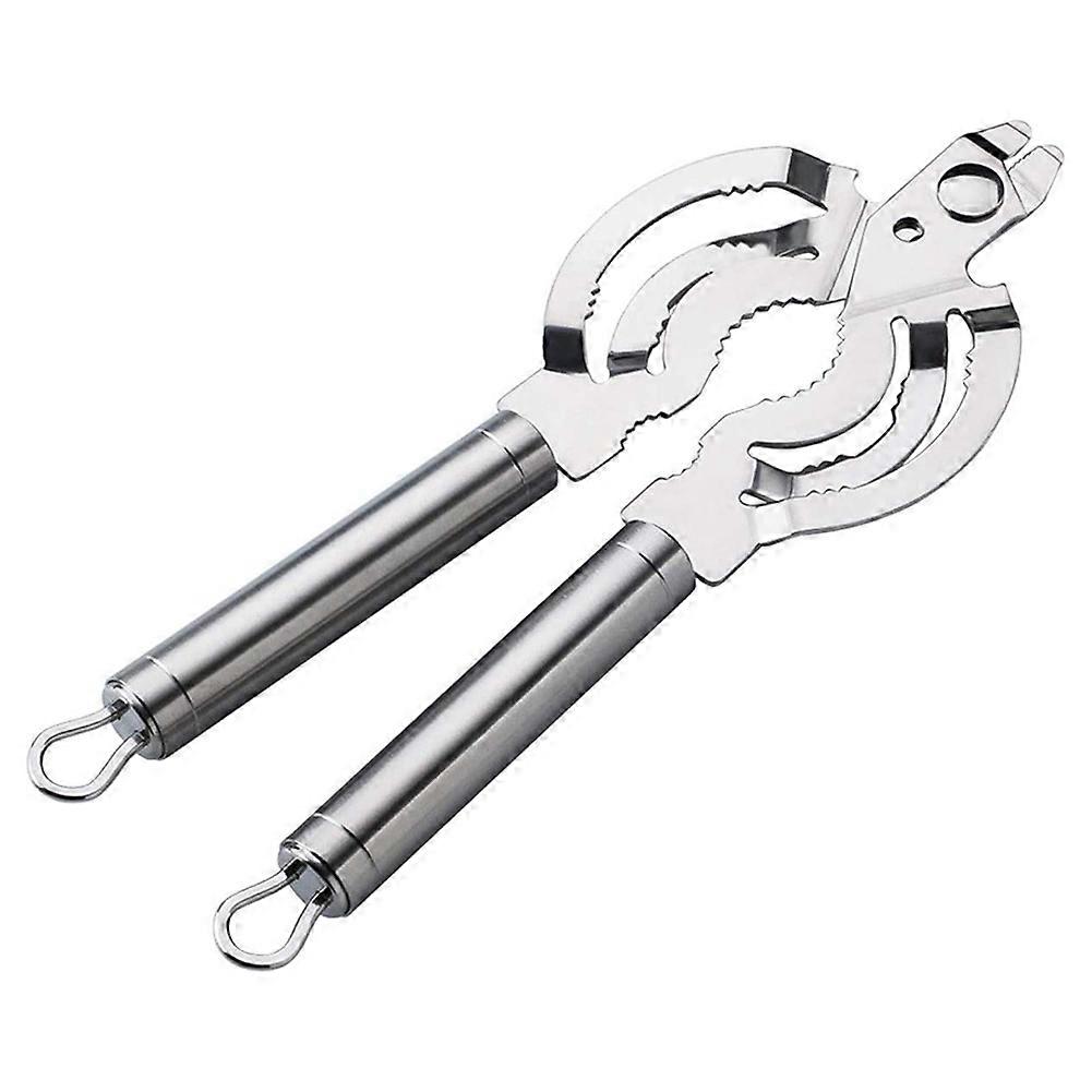 Ideal For Home Kitchens, Stainless Steel Jar Opener With Hooks For Easy Hanging, Comfort Grip Handle, And Wide Application As A Multifunctional