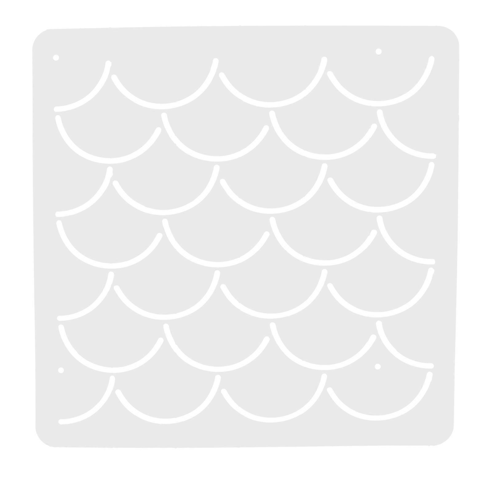 Plastic Quilting Template for DIY Use Transparent PP Material Efficient and Durable 6.5 x 4.2 Inches