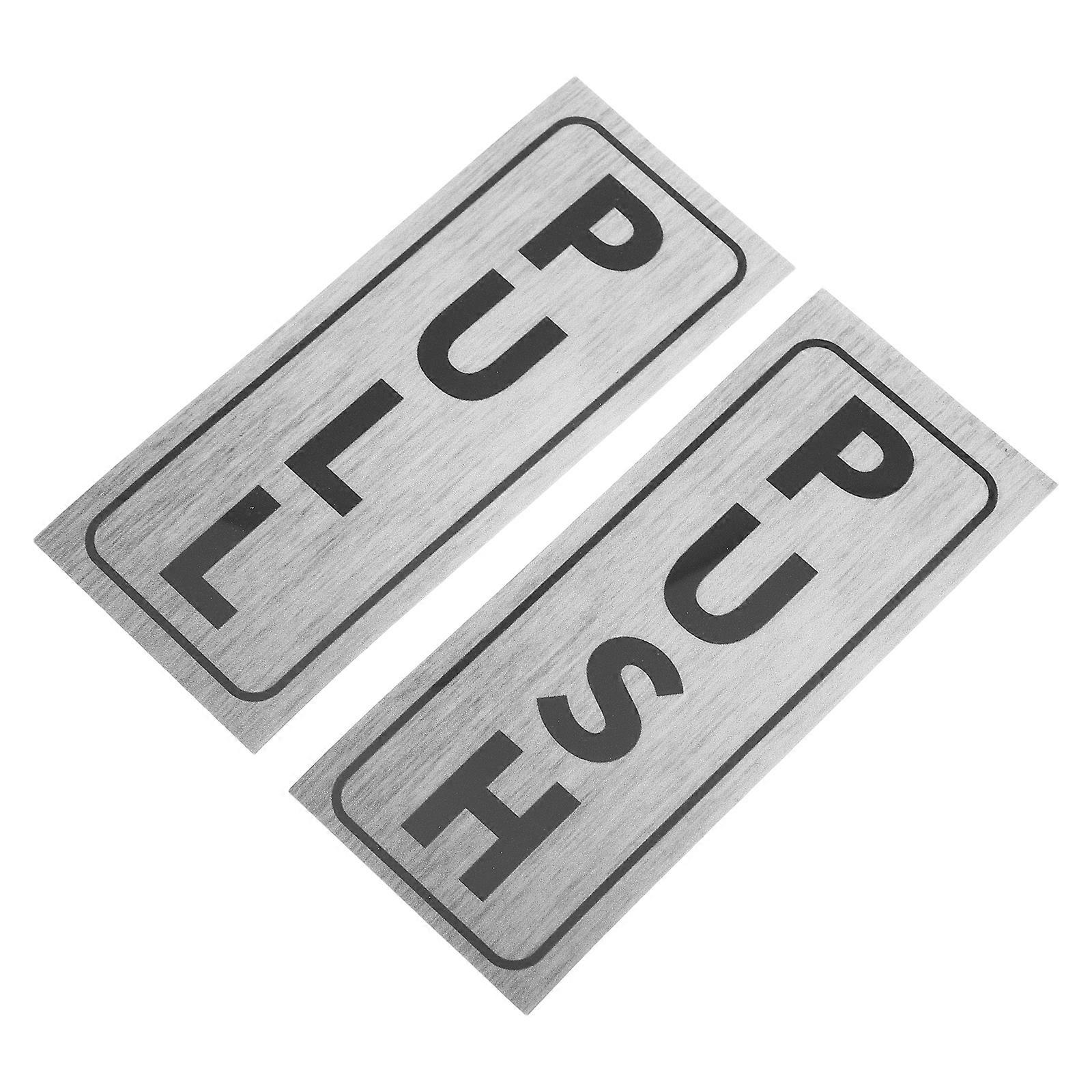 Pull Sign For Door Self-Stick Push Pull Helper 12.00X5.00X0.30CM For School Use 2Pcs