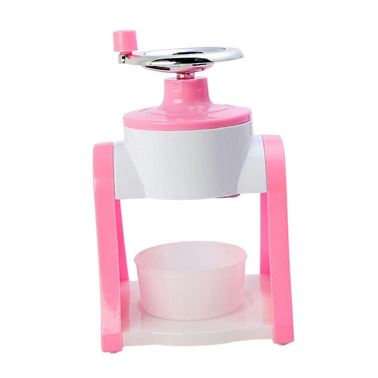 Manual Household Ice Crusher Hand Crank Ice Shaver Stainless Steel Ice Crushing Tool and Clean