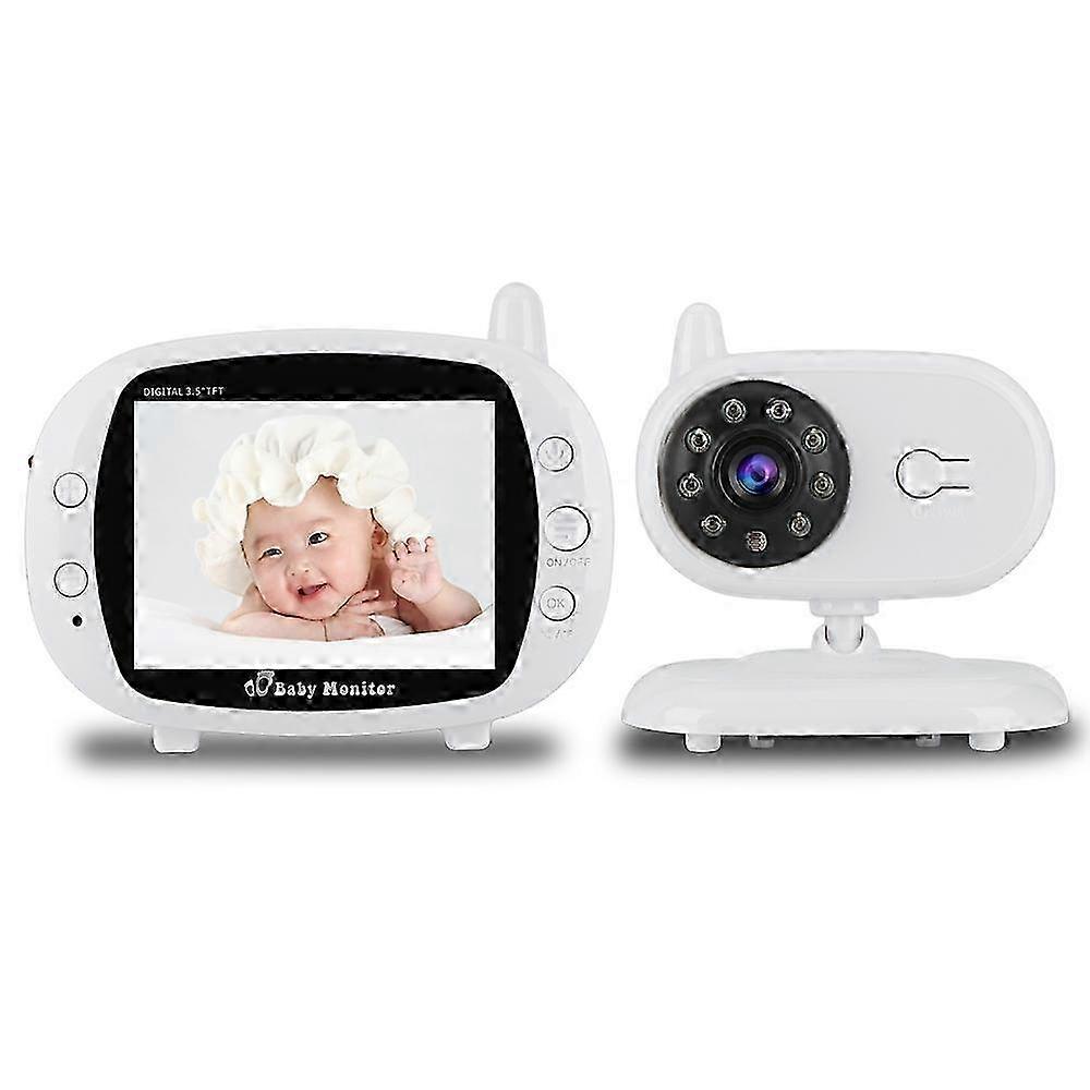 2.4G Digital Wireless 3.5 inch Color LCD Baby Monitor with 5m Night Vision Suitable for EU Plug