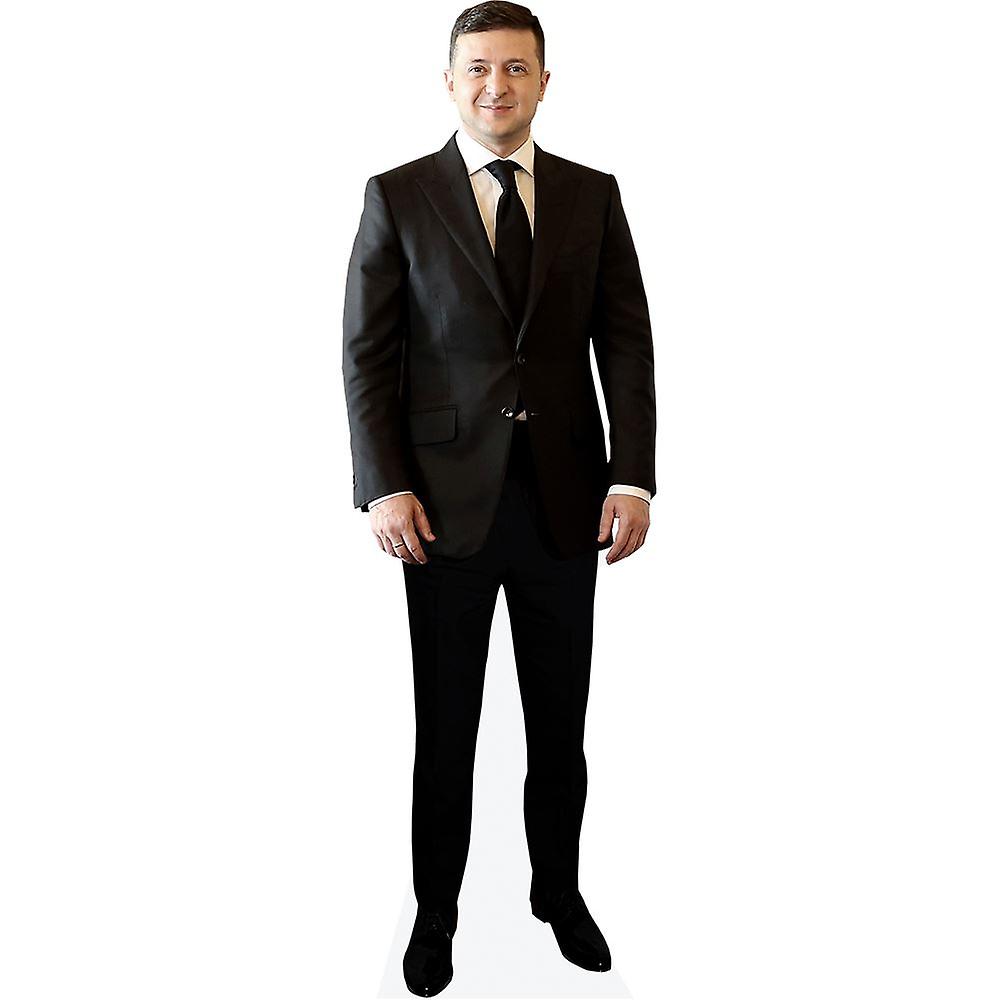 Volodymyr Zelenskyy (Suit) Cardboard Cutout (lifesize OR mini size). Standee. Stand Up.