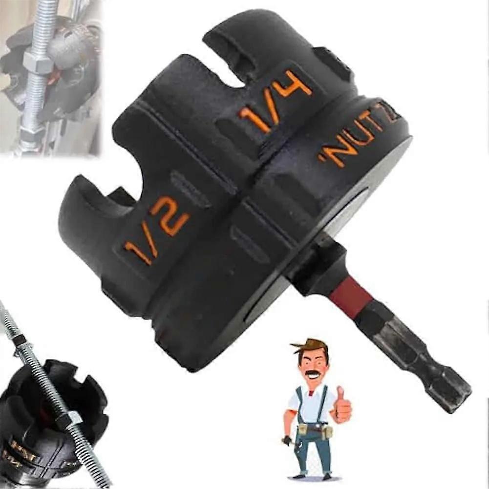 Nut Zipper Drill Attachment - Socket Bit Adapter for Fast Bolt Removal & Automotive Repairs