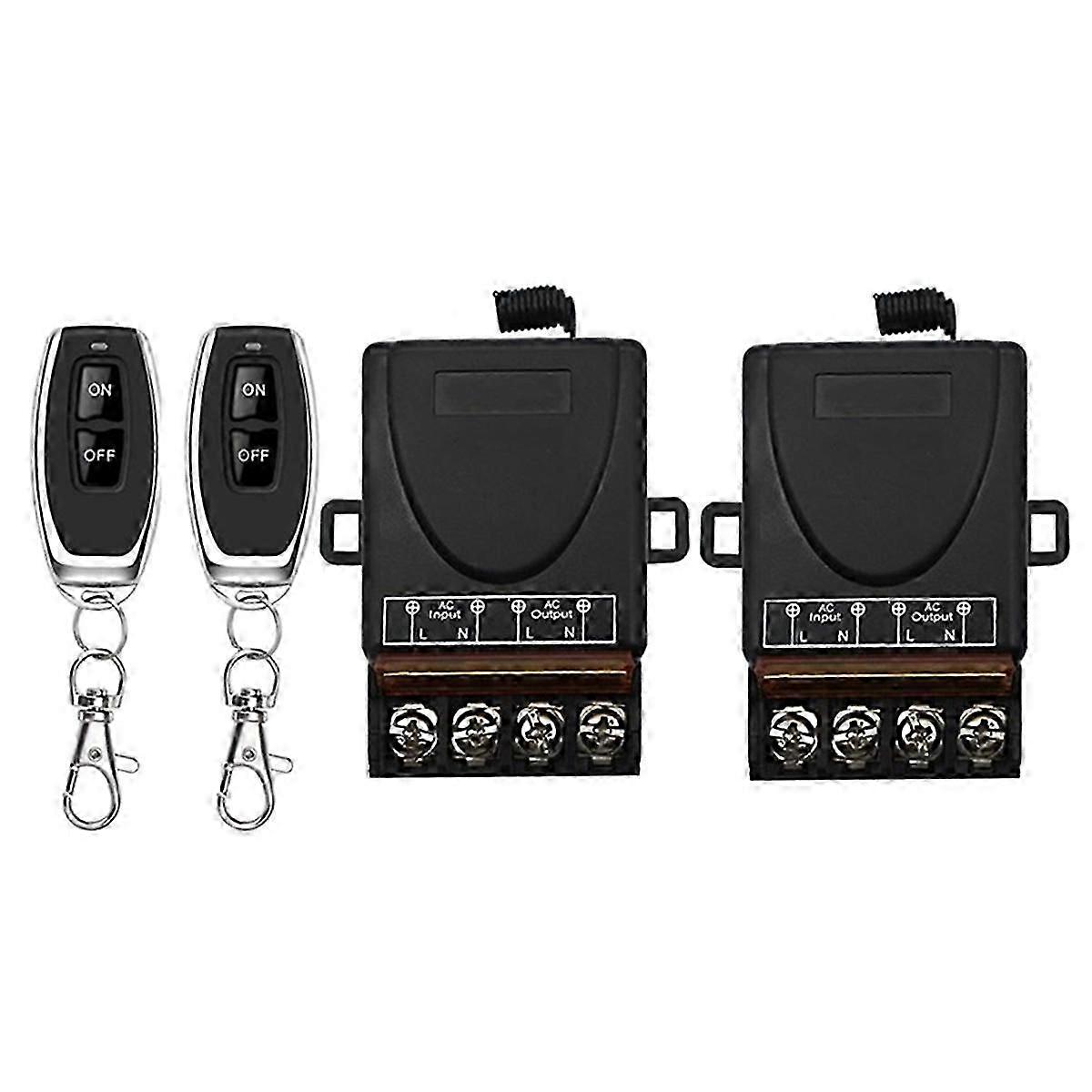 AC 220V 30A 433MHz 1CH Wireless Remote Control Switch RF Relay Receiver + on/Off Transmitter