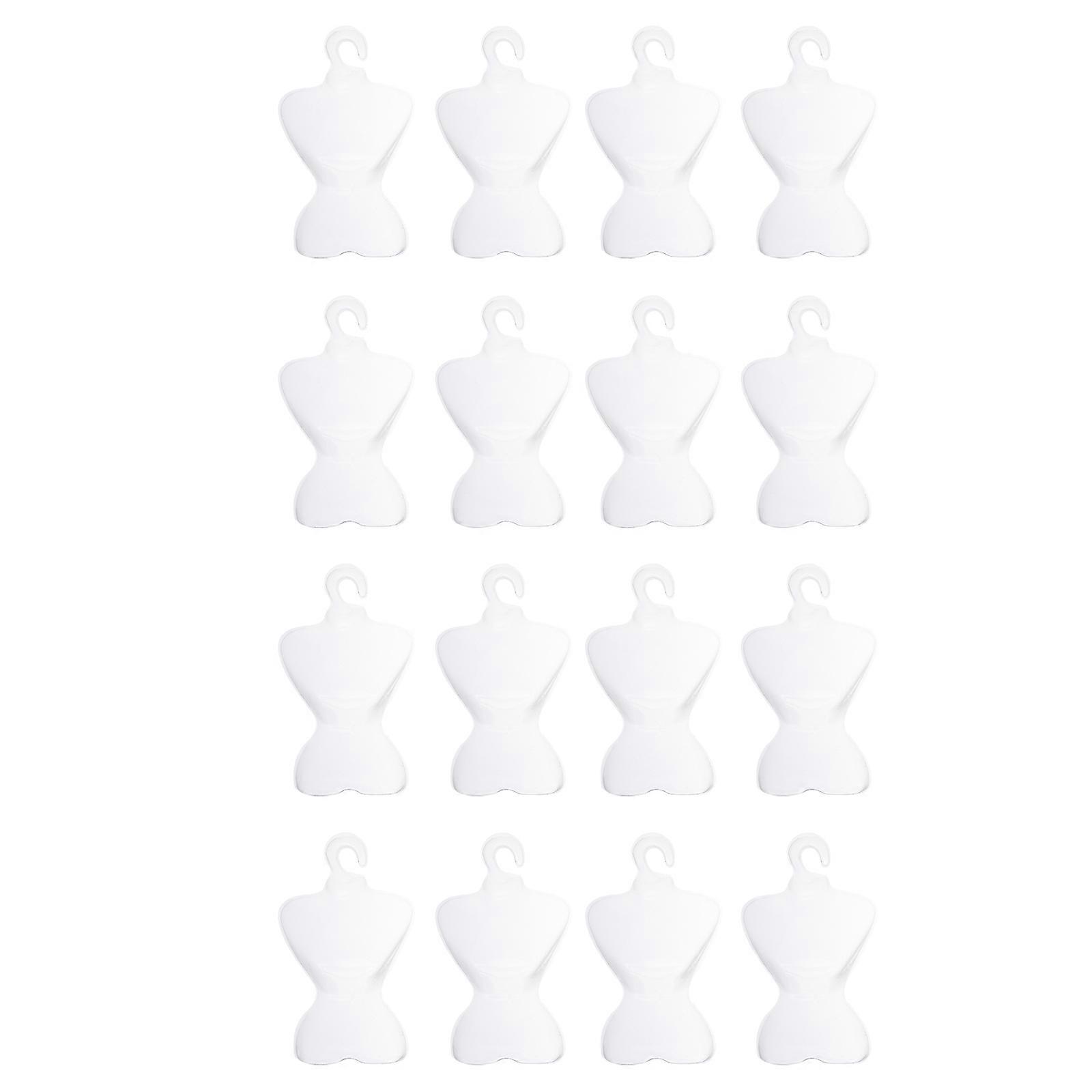 Transparent Dolls Clothes Hangers for Doll Dress Display 200Pcs Set