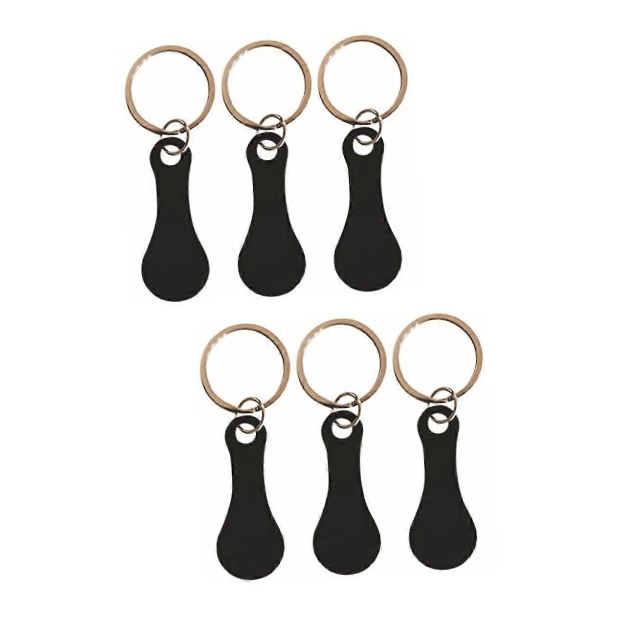 shopping cart token keychain mini trolley token 3 pieces * 2