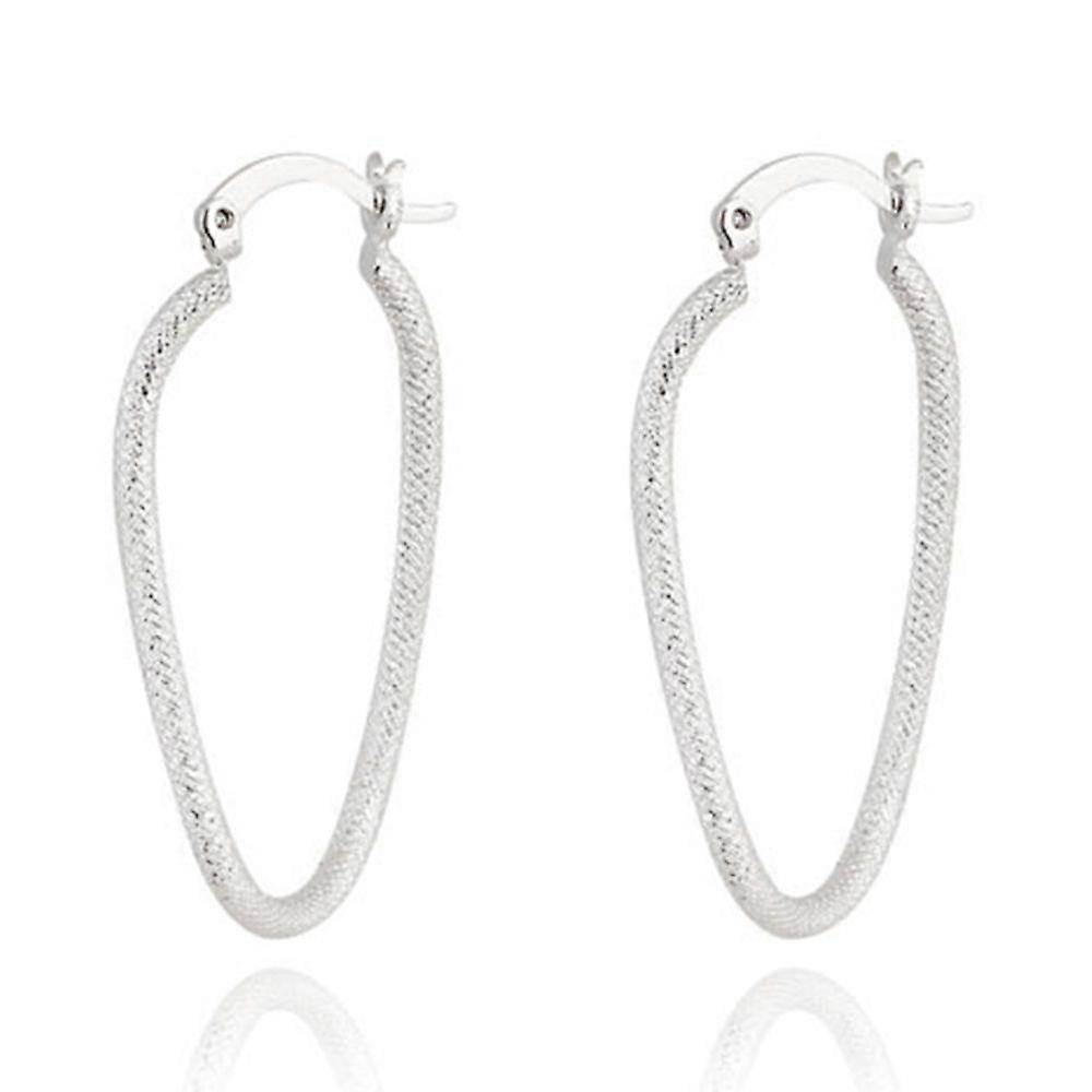 Orecchini in oro 18 carati platino zincato