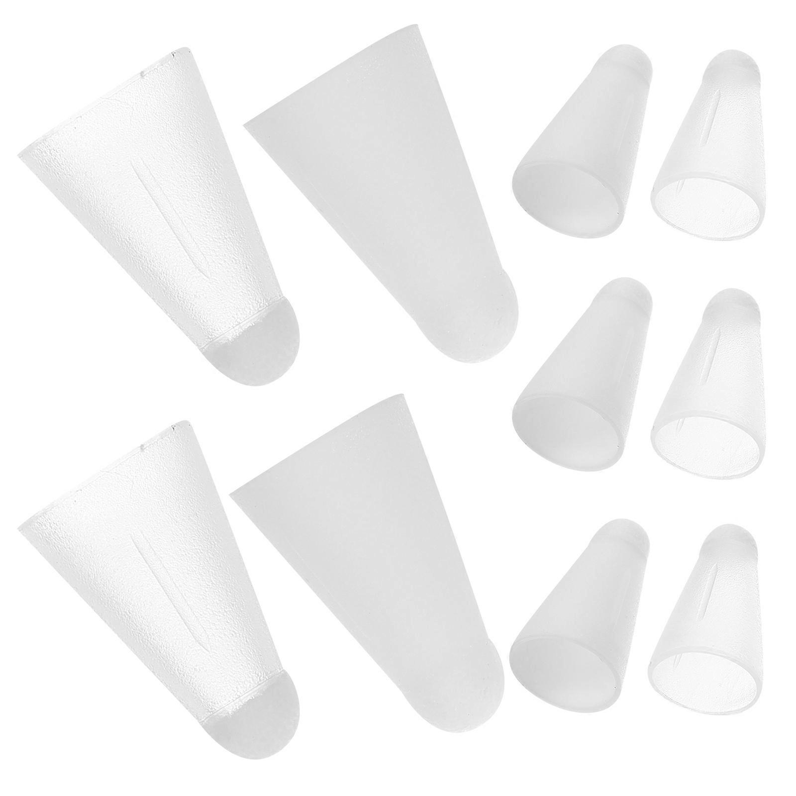 Fiber Cover For Stylus Pen Silicone Material Pencil Tip Protector For Students Noise Reduction 10Pcs