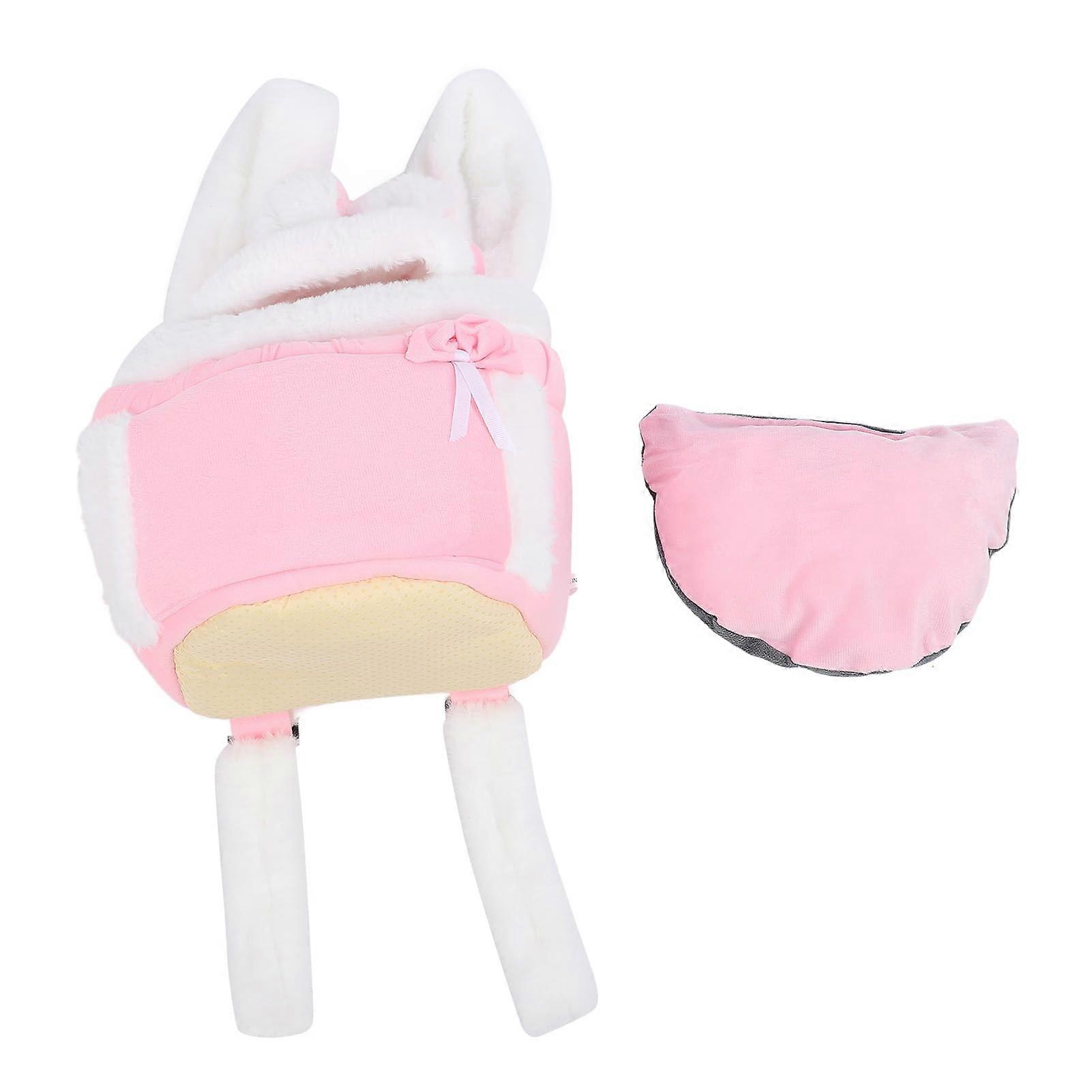 Cozy Pet Front Carrier For Small Dogs And Cats With Wide Straps And Warm Flannelette Lining Size M Pink