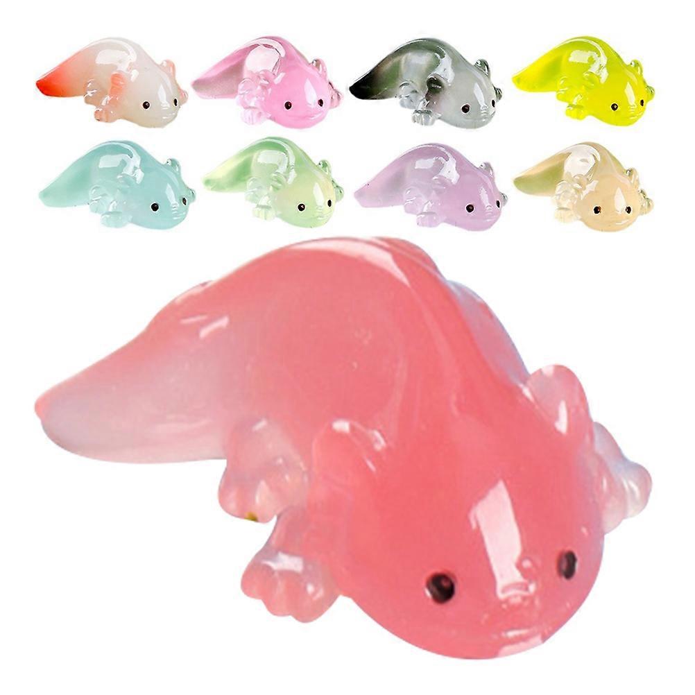 Micro Landscape Accessories Miniature Resin Animals for Office Space and Dollhouse 9Pcs