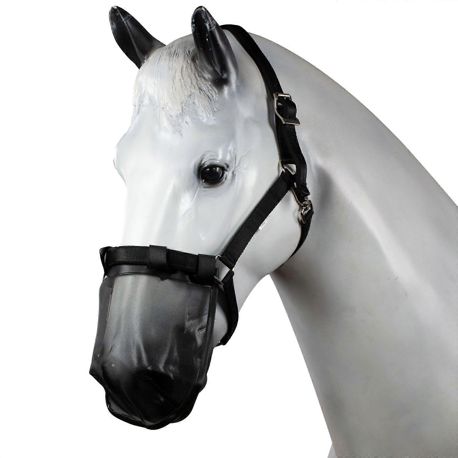 Fly Cover Nose Protection For Riding And Turnout Black Pony And Horse Sizes