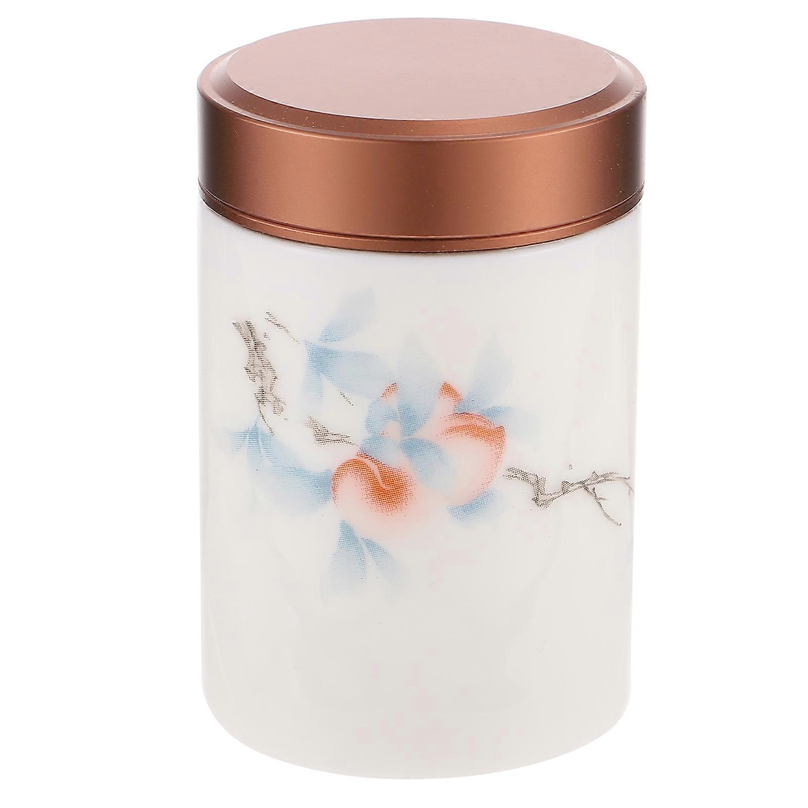 Ceramic Airtight Tea Leaf Canister – Decorative Storage Jar for Loose Tea, Premium Craftsmanship, Ideal for Kitchen or Home