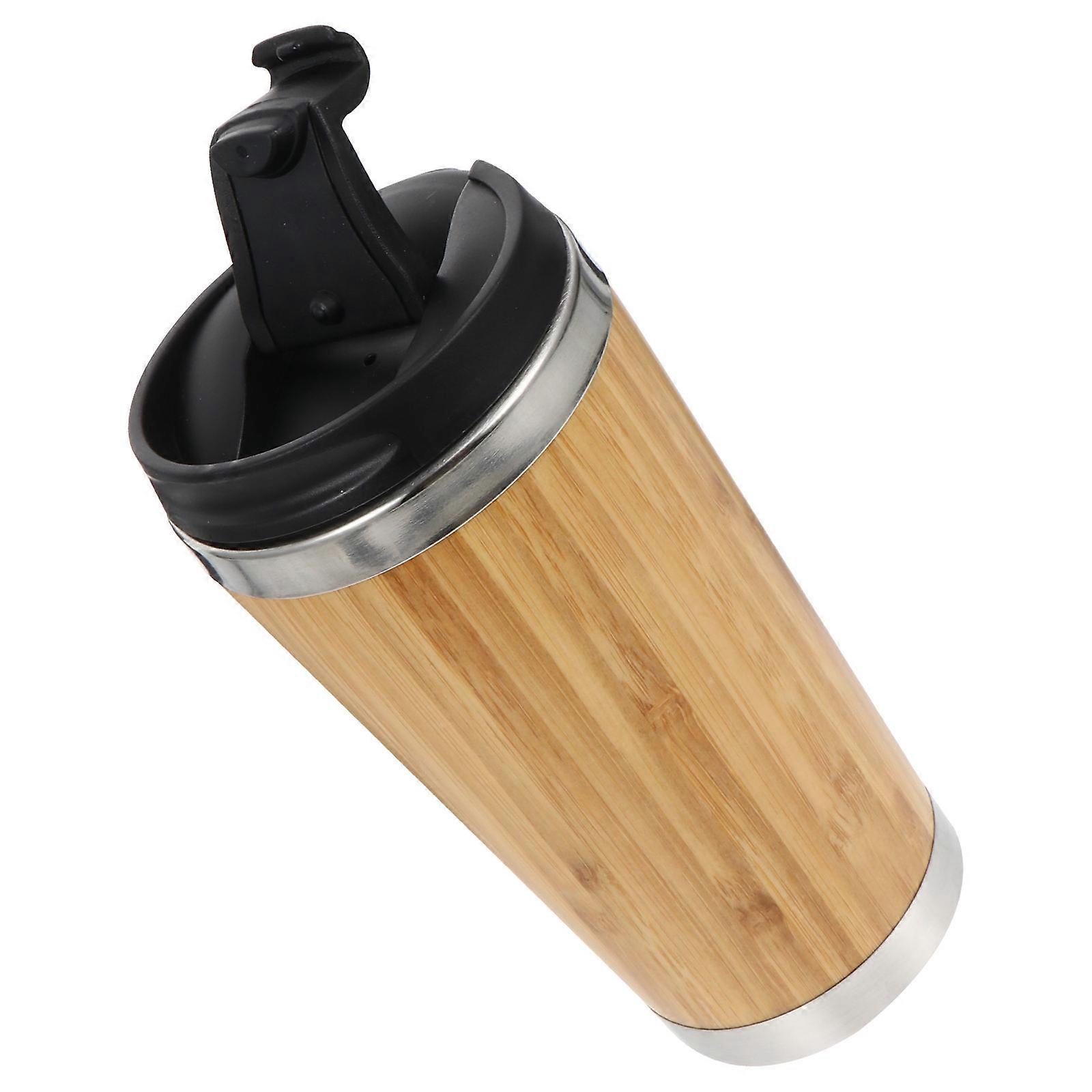 Flip Lid Insulated Cup Double Layered Mug Portable Thermal Coffee Cup For Office Use 1Pack