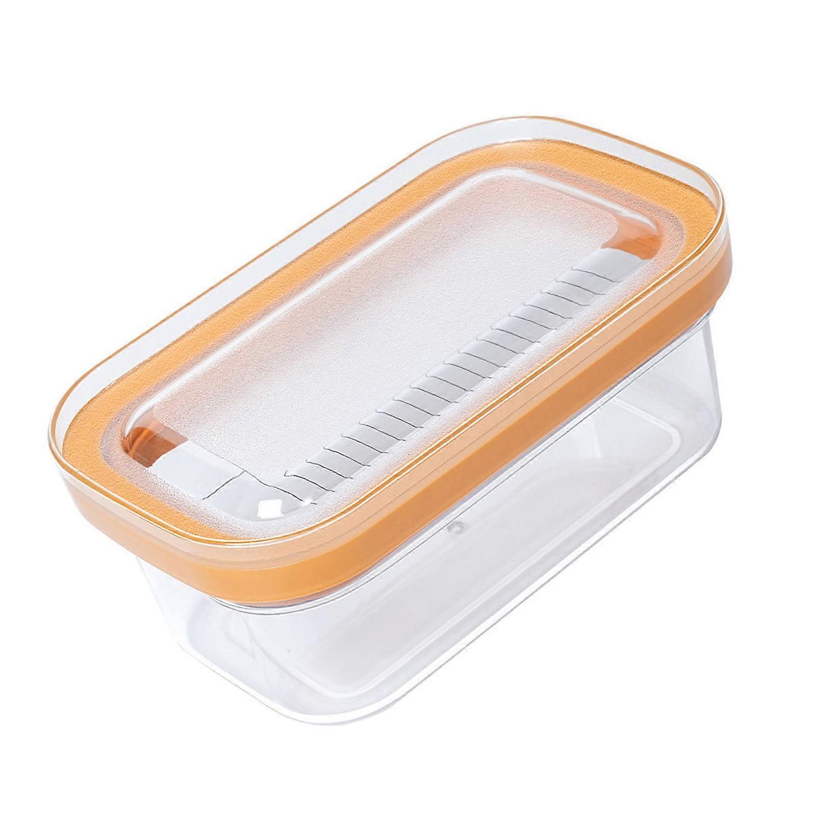 Butter Dish With 304 Stainless Steel Insert  Perfect For Refrigerator Use Practical Cheese Storage Box with Lid Multicolor