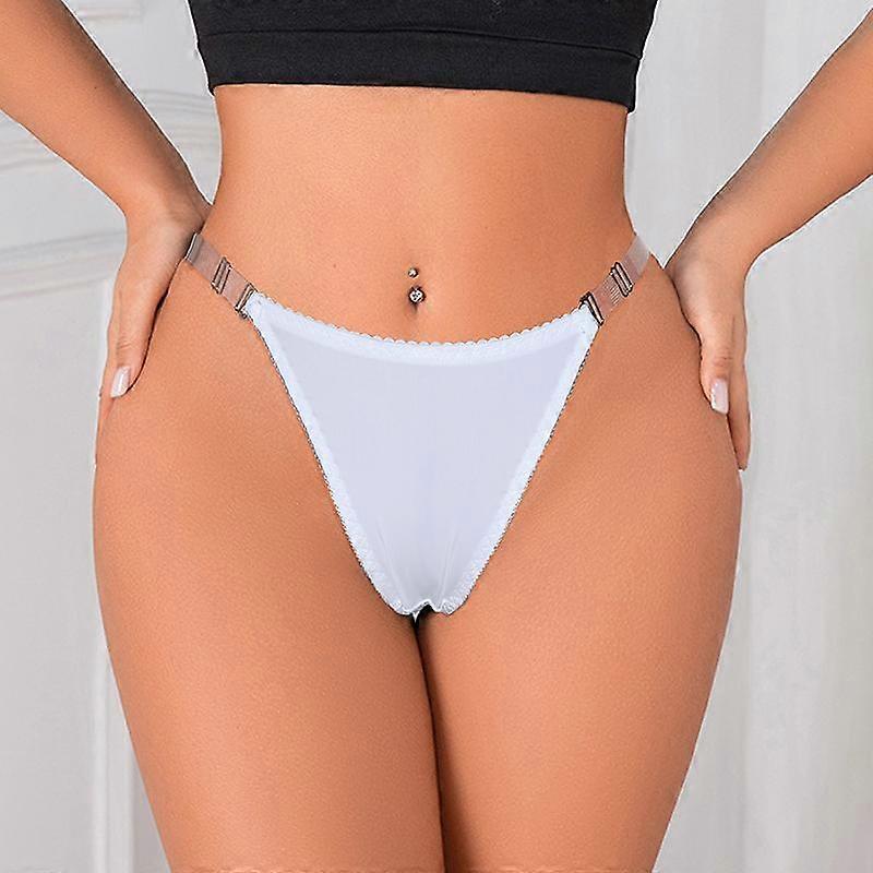 Women Invisible Briefs Lightweight Breathable Triangle Panties with Adjustable Side Opening Thongs S M L Xl