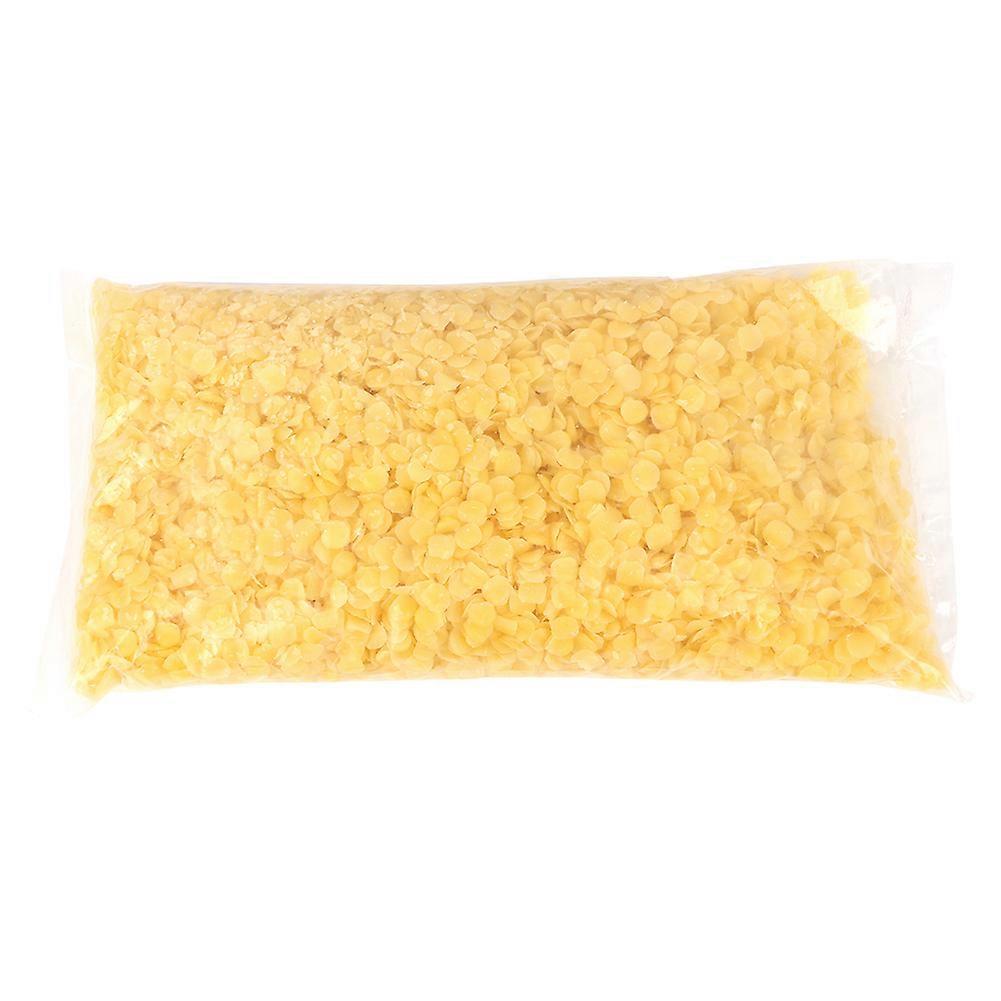 500g Yellow White Food Grade Pure Natural Beeswax Cosmetics Materials(Yellow)