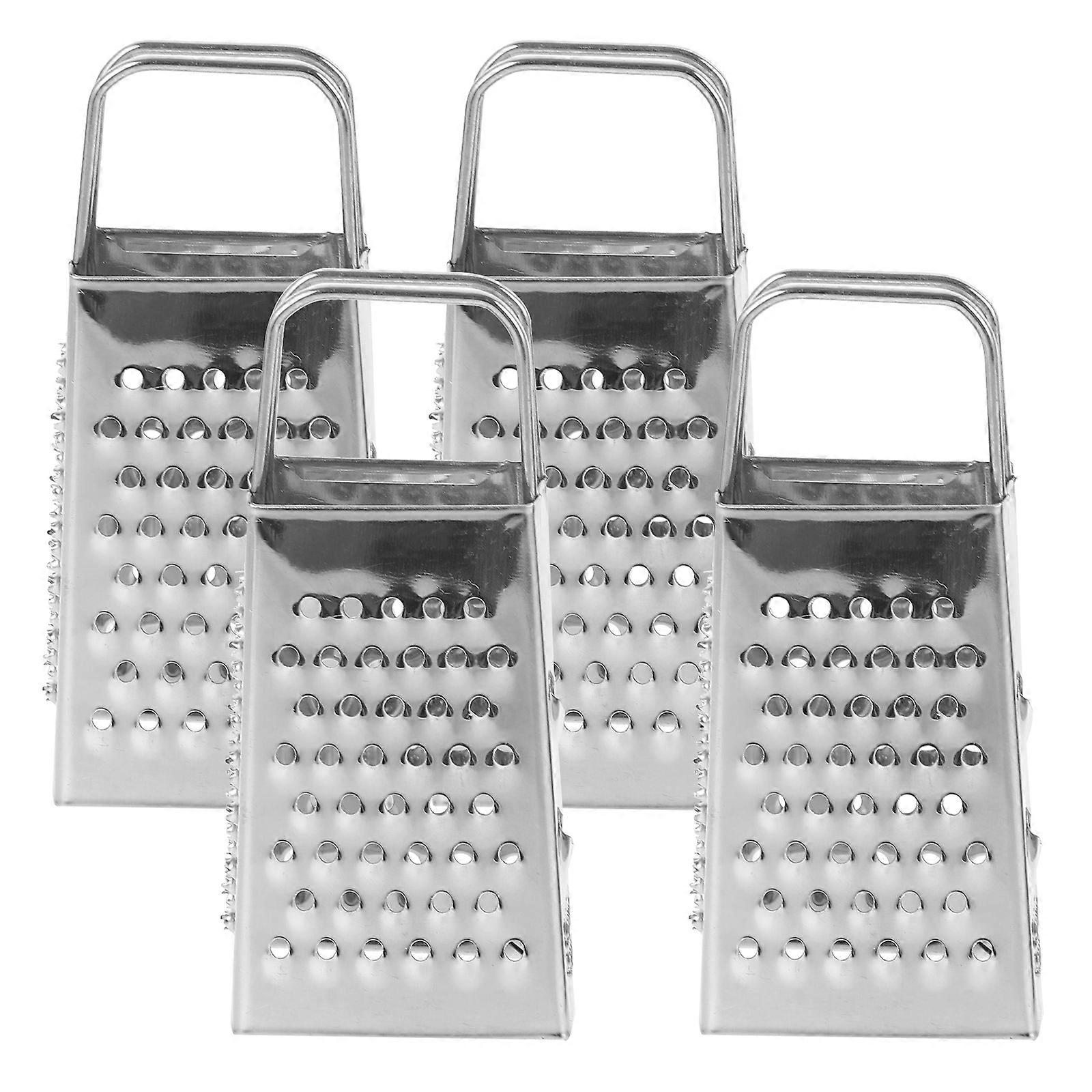Stainless Steel Cheese for Home Use Silver Color Lightweight and 4pcs