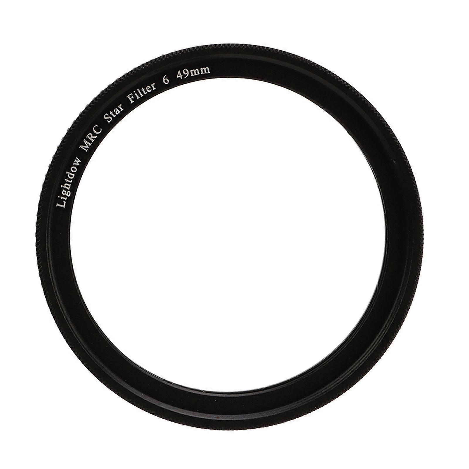 Star Filter 6 Line High Definition Coating Adjustable Cross Screen Effect Filter for Camera 49mm