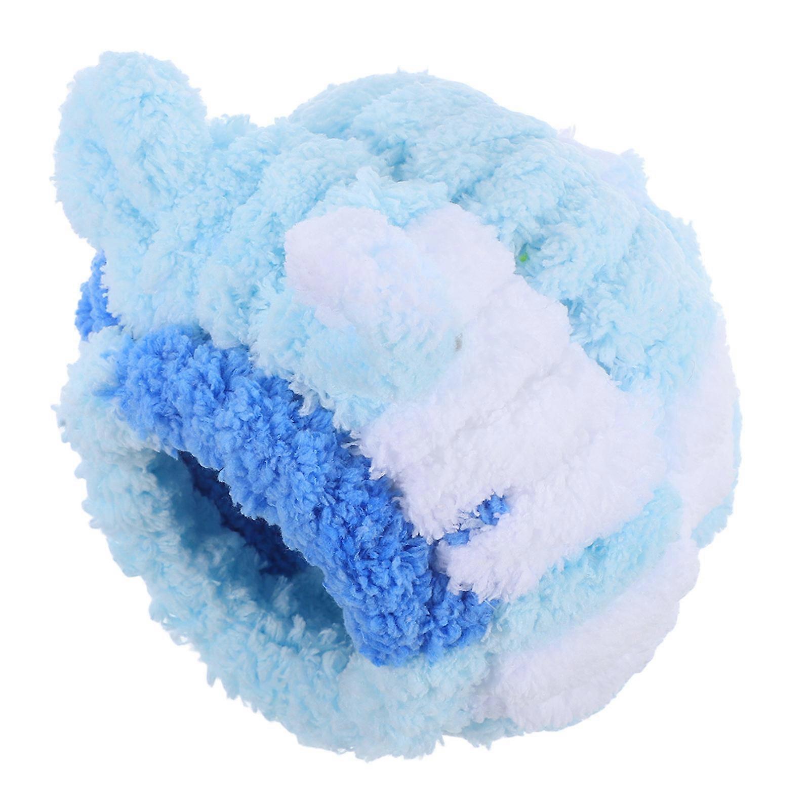 Chinchilla Hideout Small Animal Bed Cozy Hedgehog Winter Sleeping Home Environment Plush Soft and Durable Round Ears Design 1Pcs