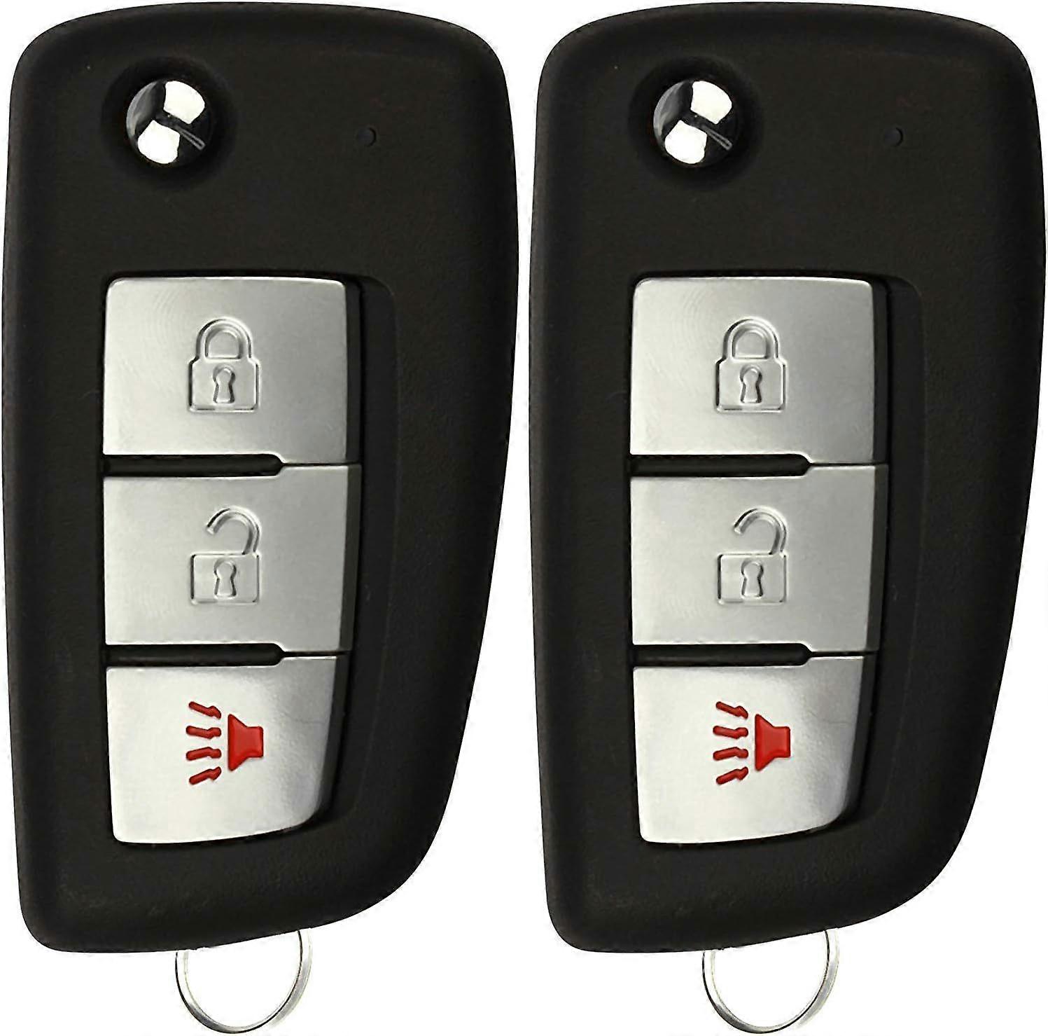 KeylessOption Keyless Remote Uncut Folding Key Fob for Nissan Frontier Murano