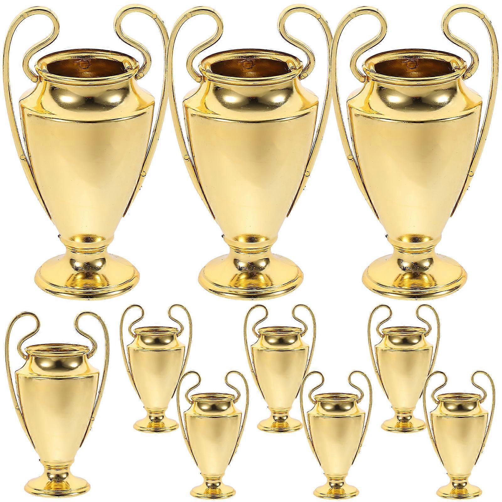Hemoton 10pcs Small Competition Trophy Decorative Awards for Company Activity Desktop Display
