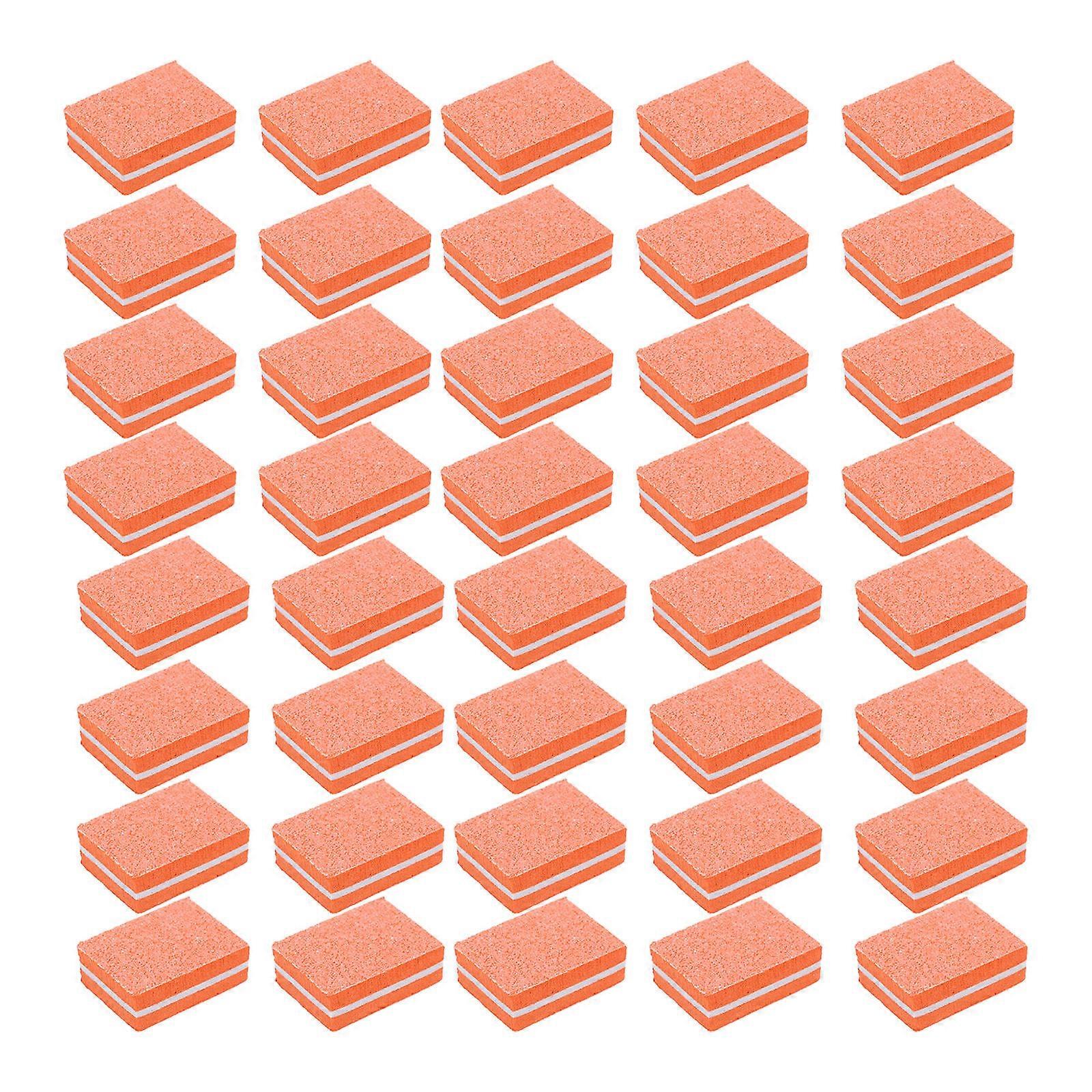 50Pcs Nail Sponge Files Manicure Files Mini Sponge Nail Buffer Blocks for Salon