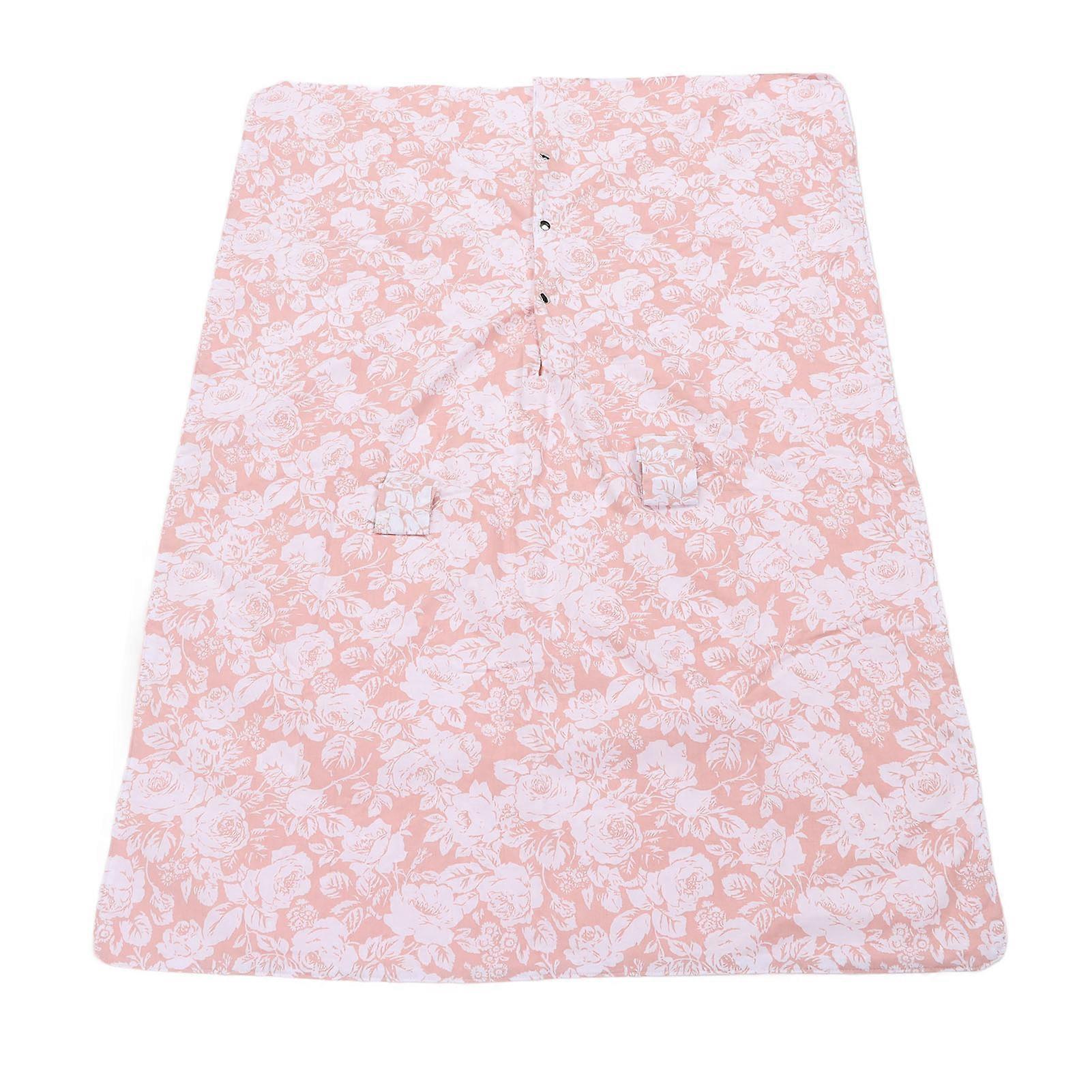 עגלת תינוק גוון שמש רב תכליתי כותנה מלאה לשמור על חום עמיד לרוח עגלת הגנת UV כיסוי שמש פרחים ורודים 