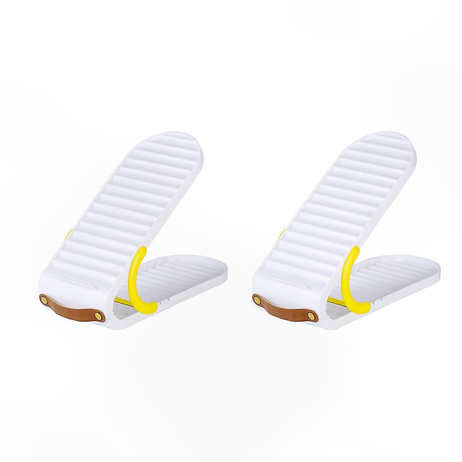 Pack of 2 Adjustable Shoe Organizers with Sturdy Designs Home Accessory for Multipurpose Shoe Storage Needs Solution Watermelon Red