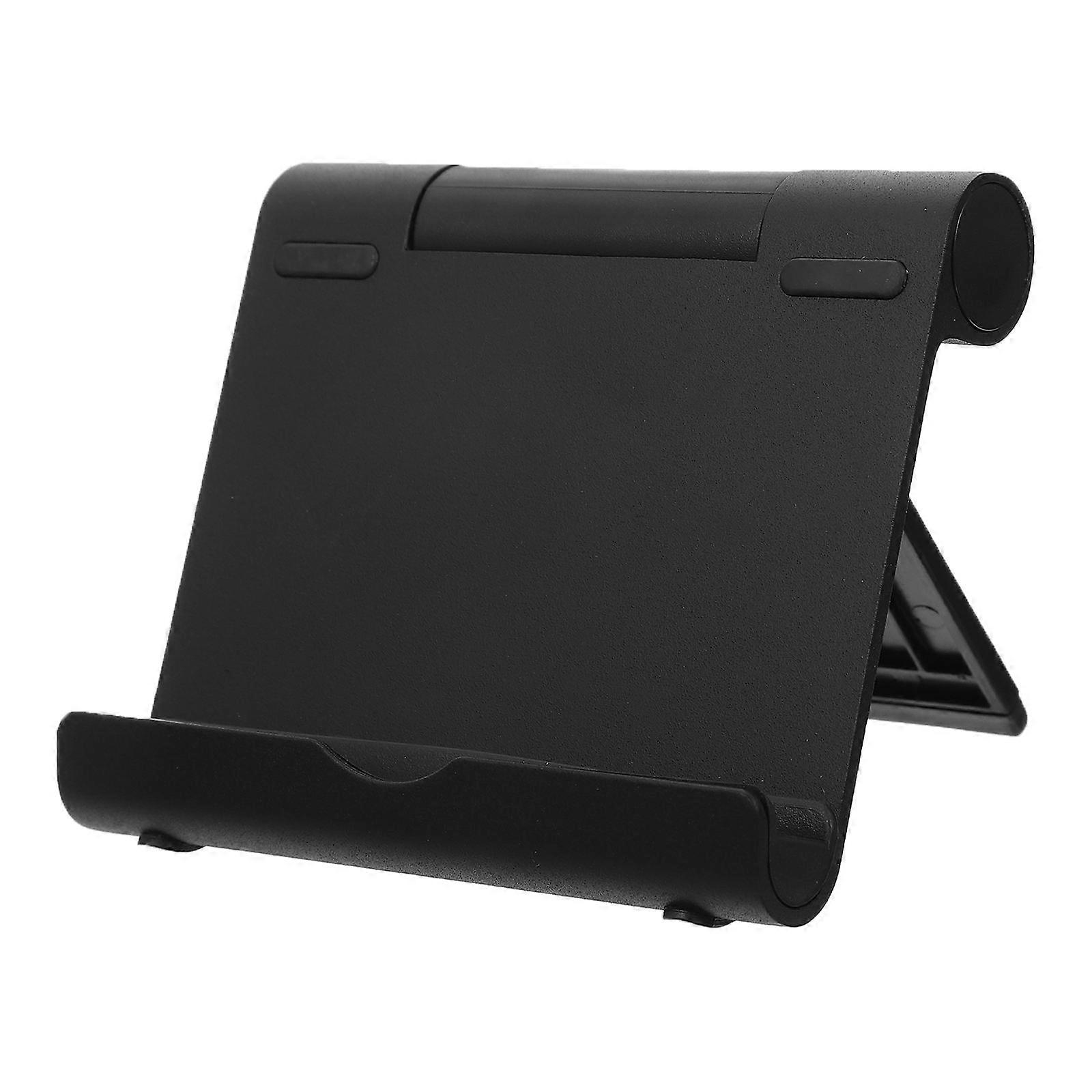Adjustable Foldable Desktop Smartphone & Tablet Stand with Slip Resistant Design for Video Calls, Watching Videos, and Hands Free Use – Black