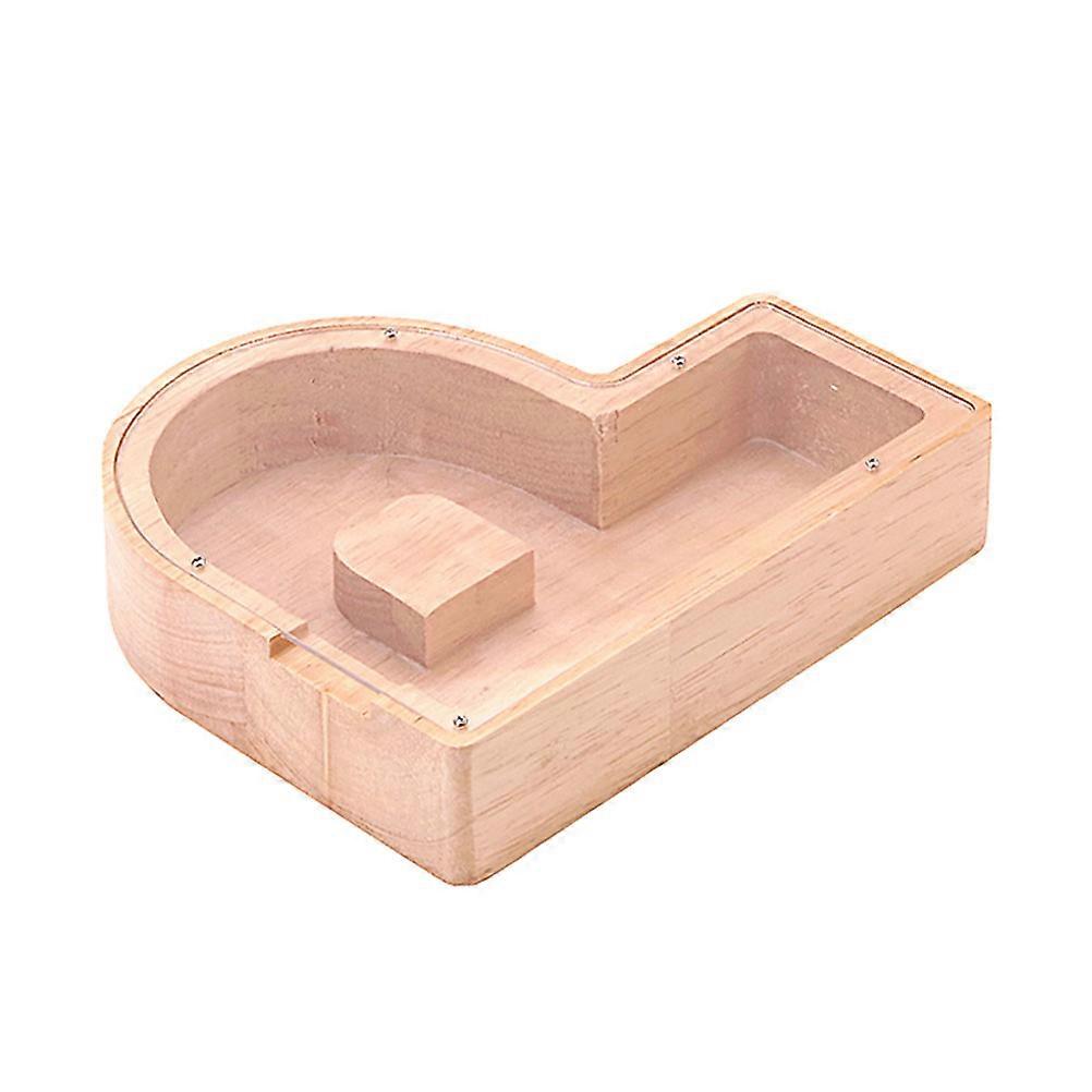 Practical P Shape Money Jar For Kids Daily Savings In Khaki Color 1Pack