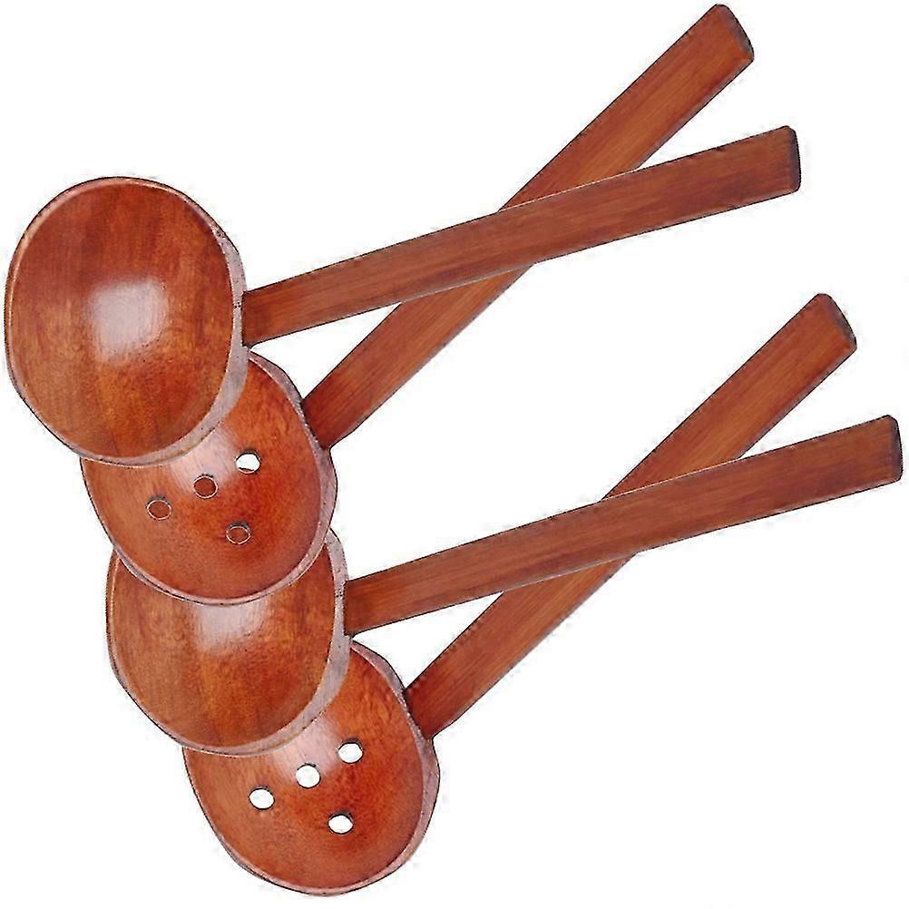 Slotted Laddle Kitchen Ladle Set Light Brown Color Multi-Function 22x7.2cm 1 Set