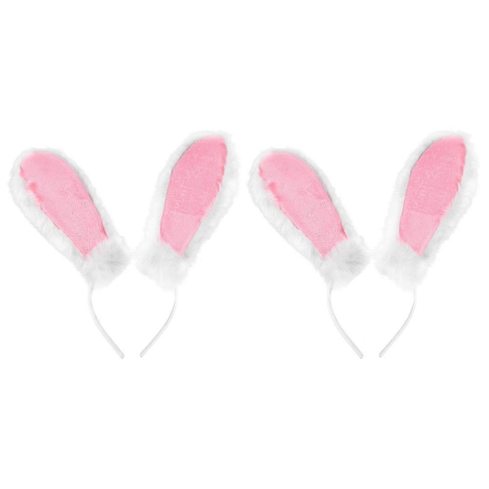 Here's a polished product description based on your input:
**2pcs Plush Bunny Ear Headband – Adorable Soft Furry Ears for Cosplay, Costume