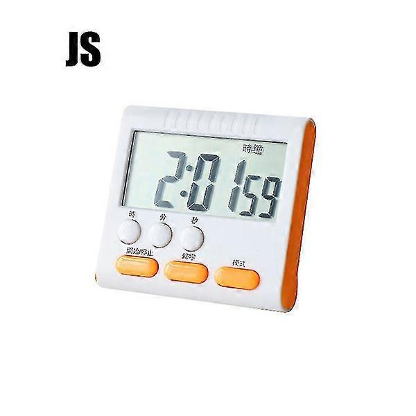 Digital Kitchen Timer Large Number Loud Alarm Magnetic Back Stand for Cooking Baking Sports Games (JS - Orange)