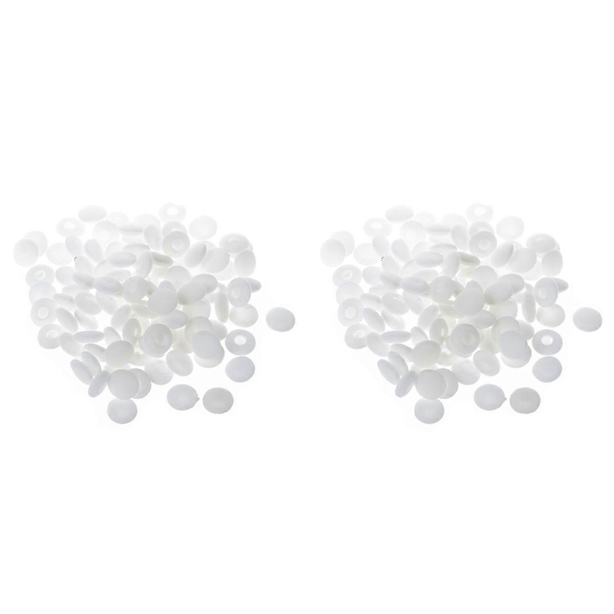 200 Pcs White Soft Sponge Earphone Headphone Ear Pad Cover Replacement