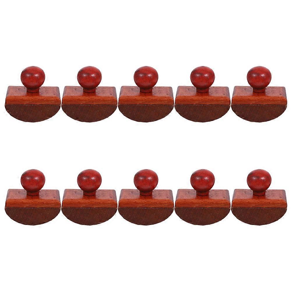 Ink Stamp Blotter 10pcs Quick Drying Wood Rocker Blotter for Fountain Pen Writing Calligraphy and Creative Projects Portable Ink Absorption Tool