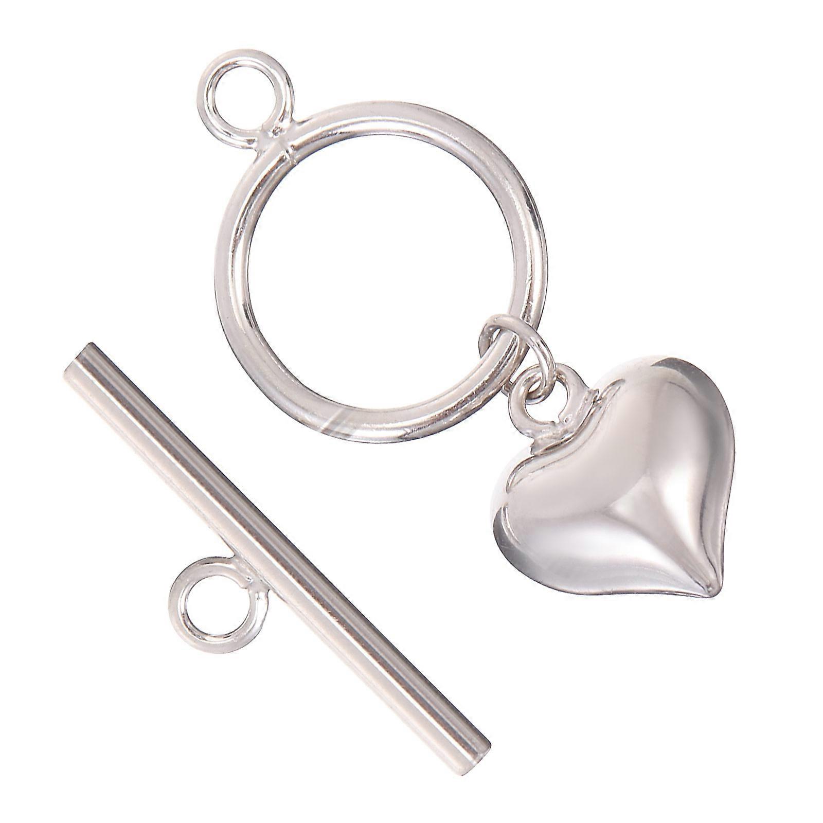 Fibbia per bracciale in argento fatta a mano per gioielli fai da te, 1 set di accessori