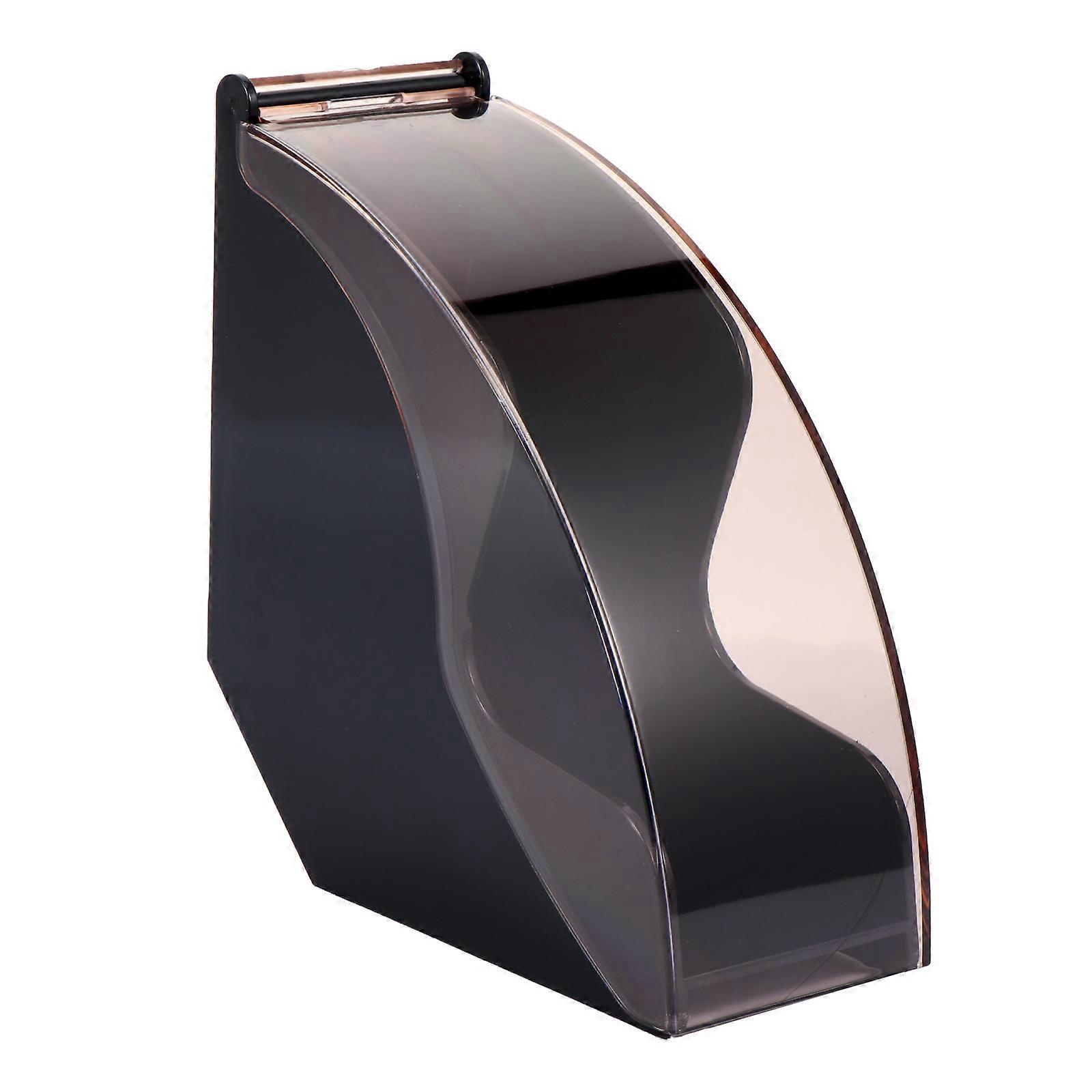1pc Coffee Filter Paper Storage Rack Plastic Handmade Coffee Paper Box Black