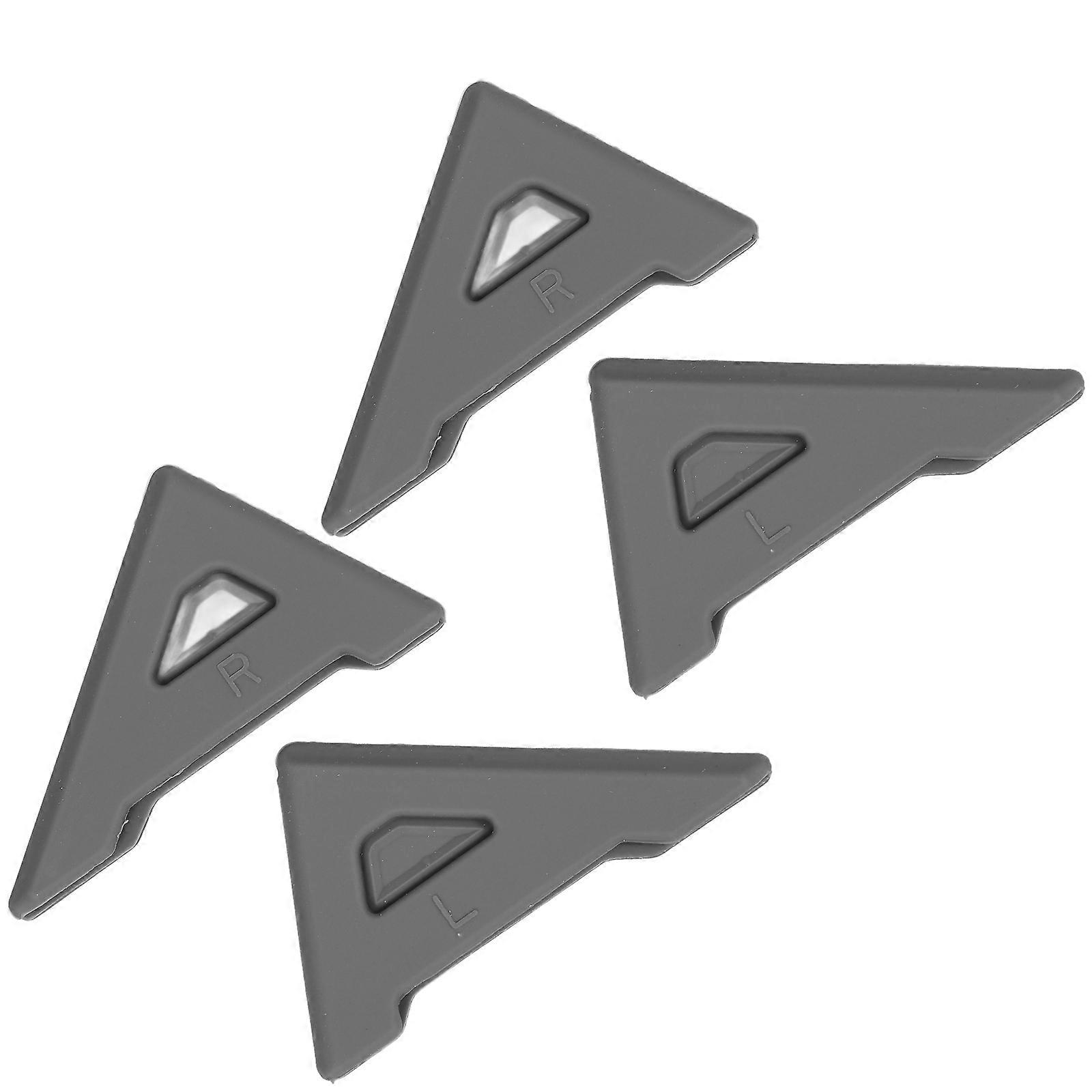 Car Door Protector Edge Guard 4Pcs Automotive Door Entry Protector For Car Doors 5.50X4.00X0.50Cm Grey Silicone Shock Absorption