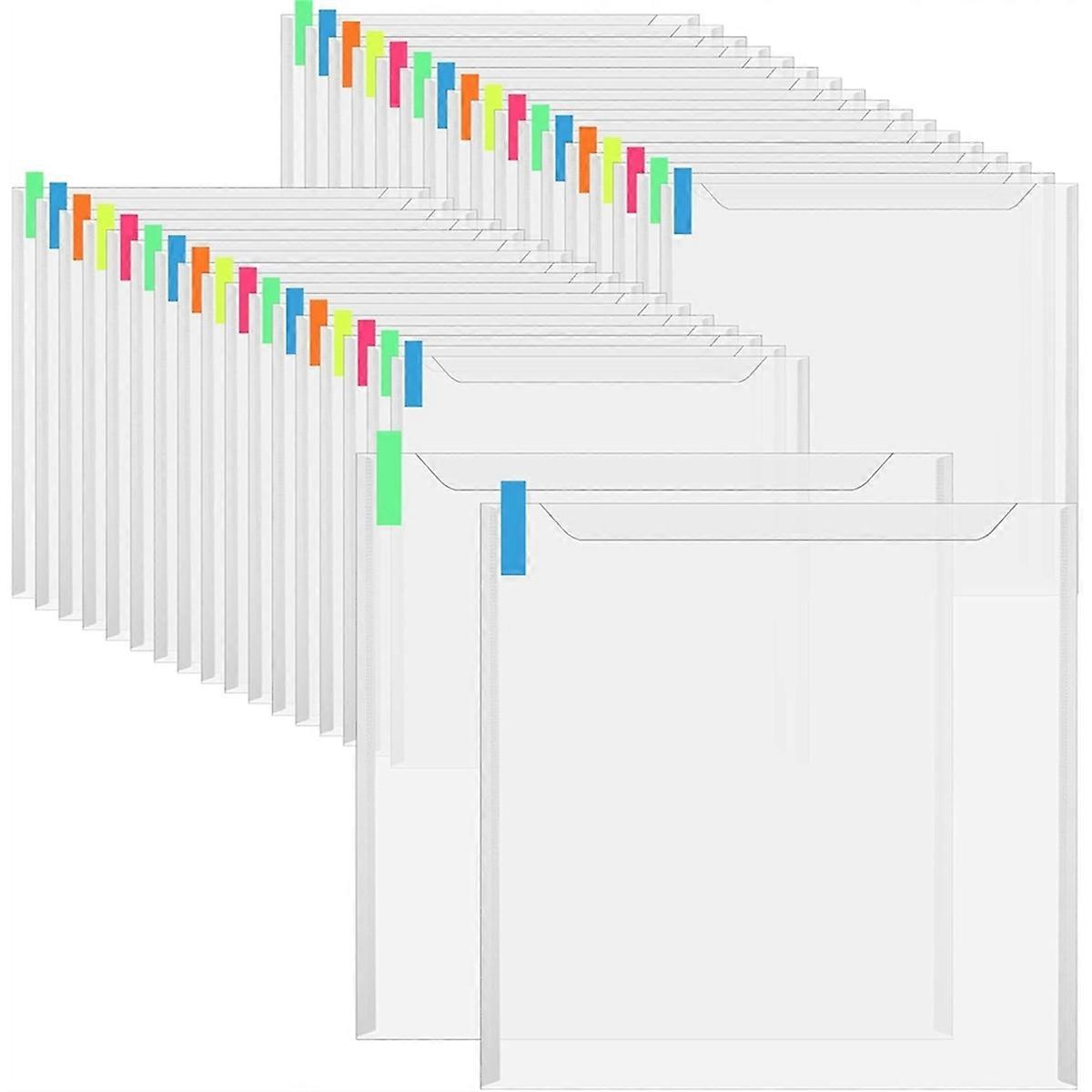 36PCS Scrapbook Paper Storage with 100PCS Sticky Index Tabs Holds