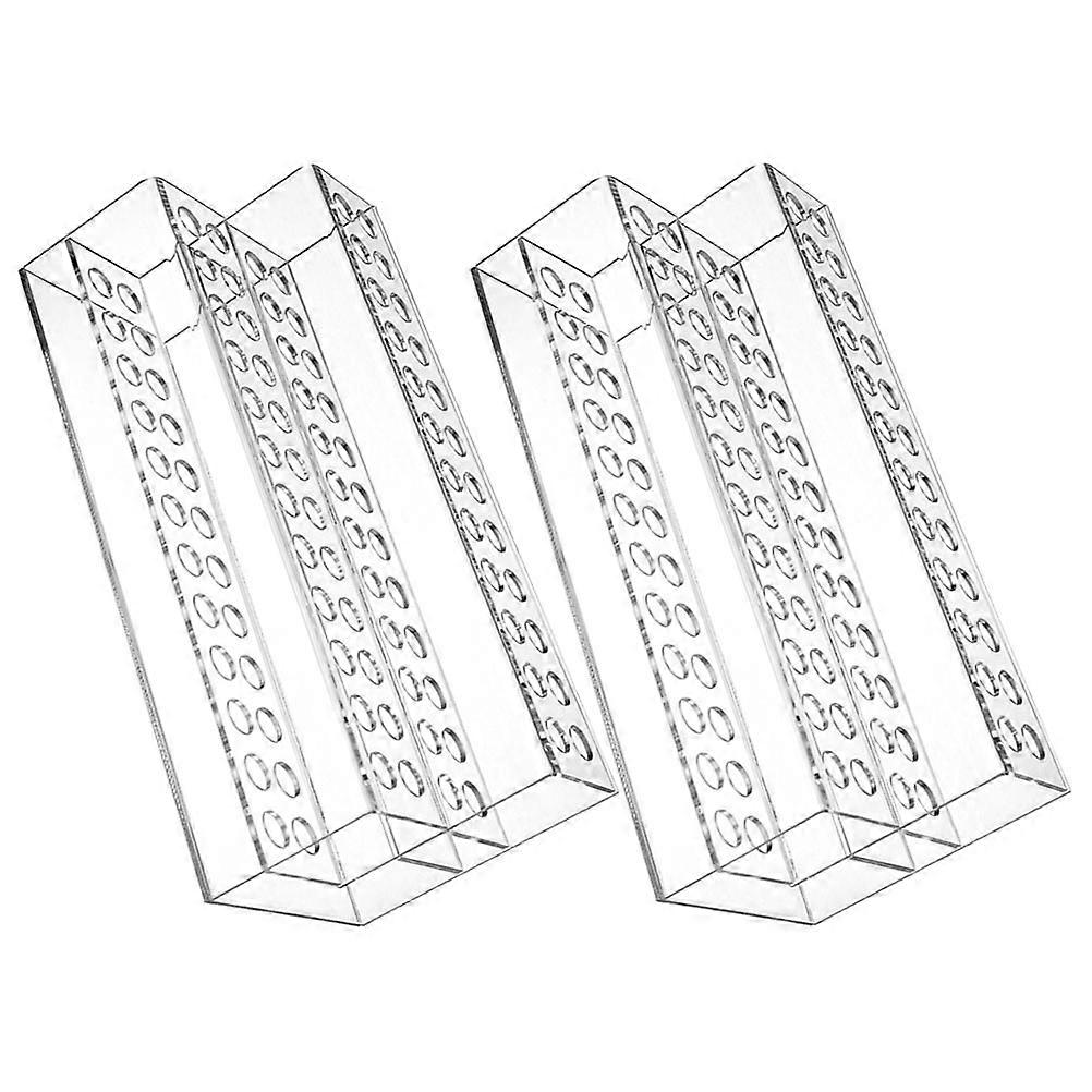 2 Pcs Pen Holders with 48 Hole Design for Pens Stands Markers Paint Brushes and Eyebrow Pens Organizer