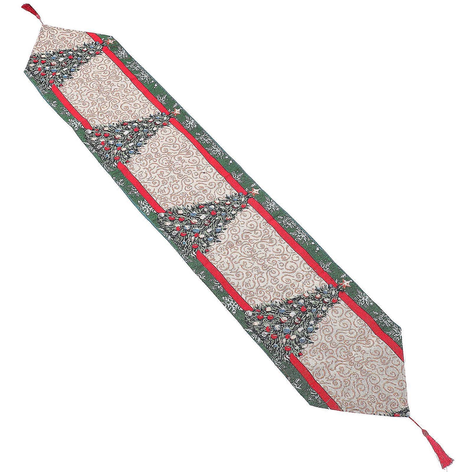 Festive Table Cloth 1Pcs Christmas Themed Table Runner For Tablecloth Decoration 180x35x0.1cm Multi Shape Rectangle