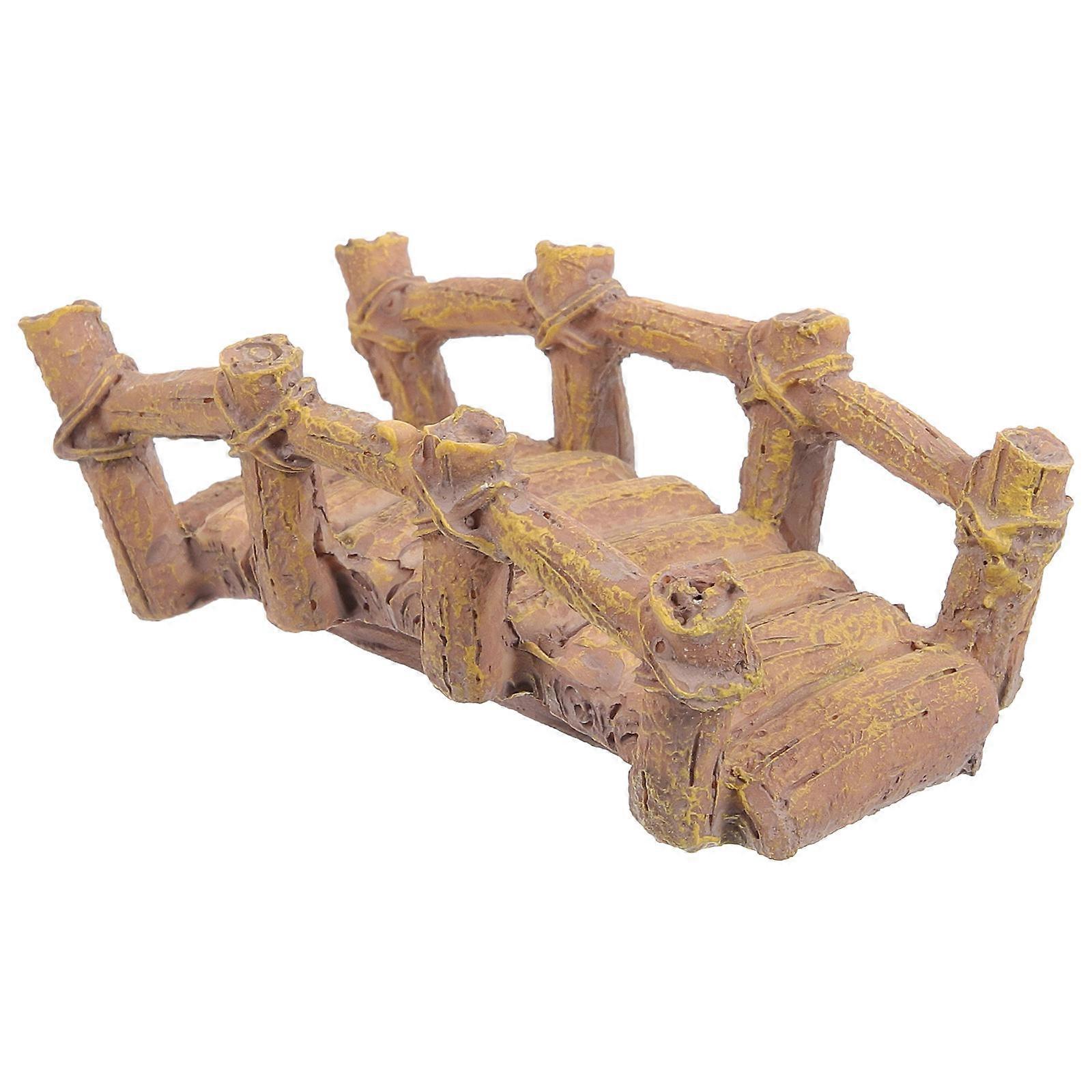 Miniature Resin Bridge Figurine for Landscaping Decor – Small Garden Model for Indoor and Outdoor Use – Unique Design for Farms and Sand Table
