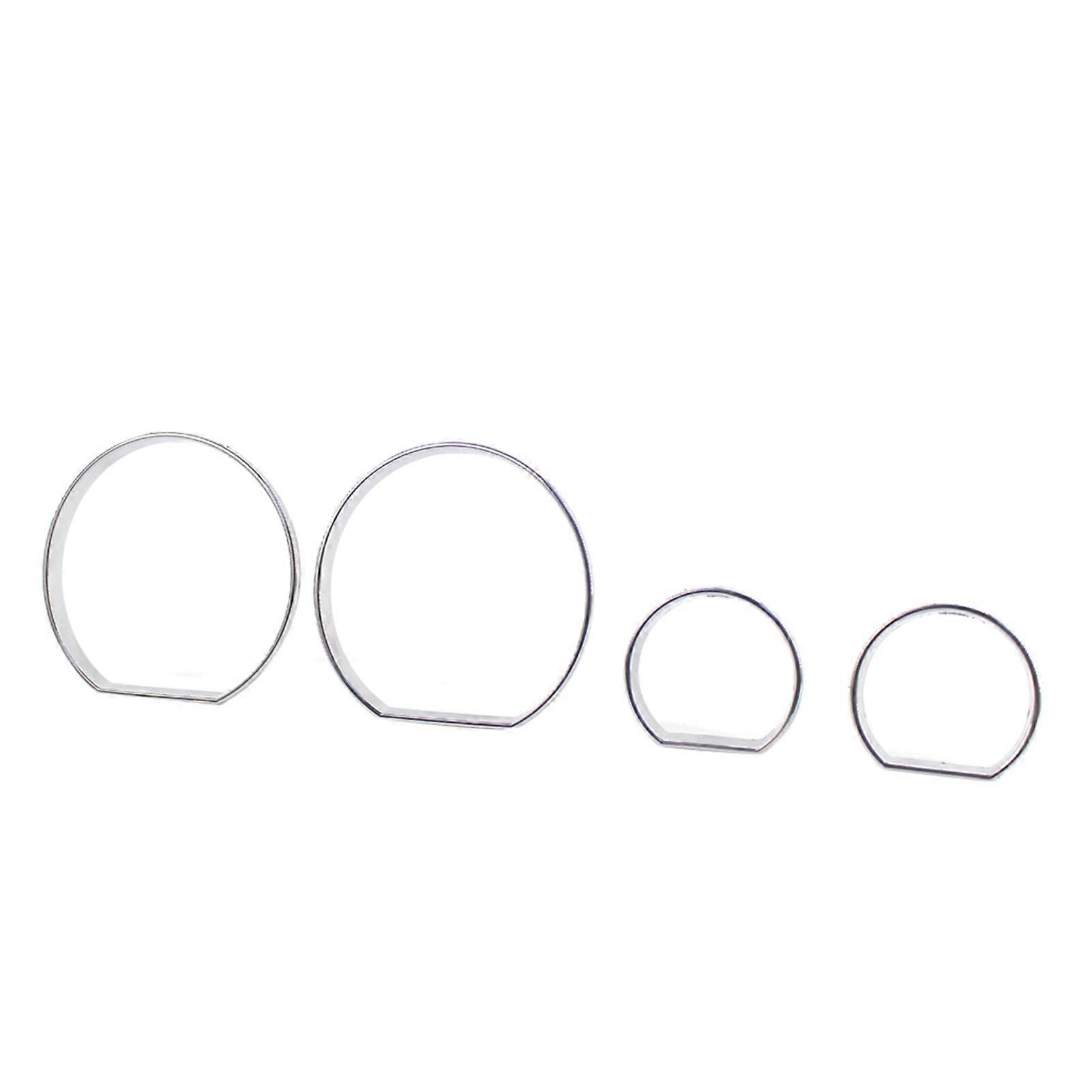Chrome Speedometer Frame Bezel Trim Kit Compatible with BMW E46 1999 2006